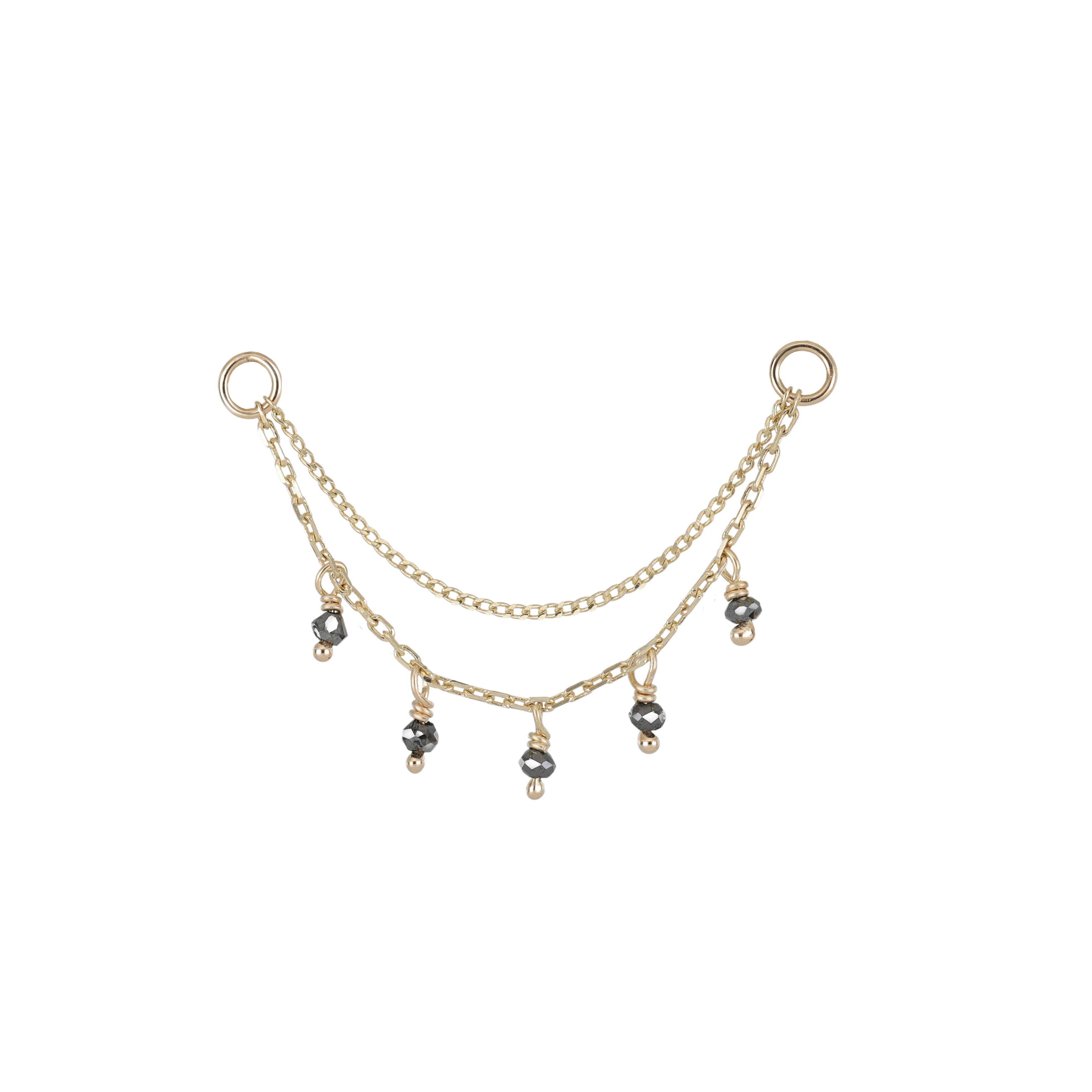 Santal • Natural Diamond Beads Double Drape Chain