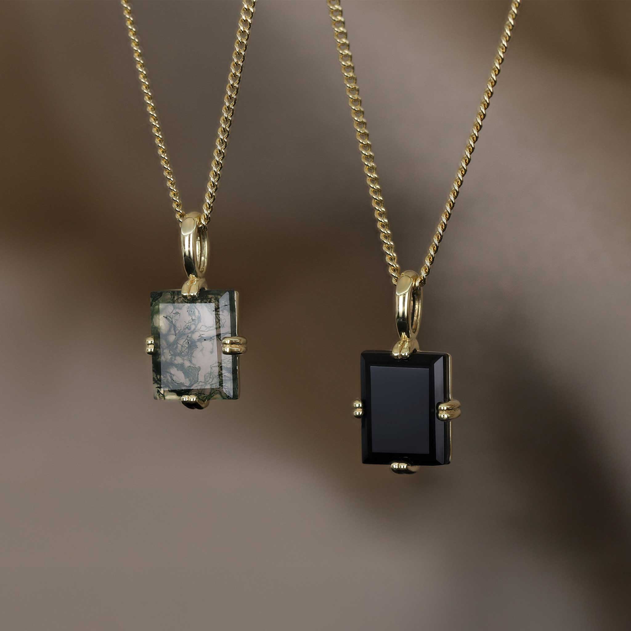 BEATTI Pendants BTP064 • Square Gemstone Necklace Pendant BTP064 • Square Gemstone Necklace Pendant