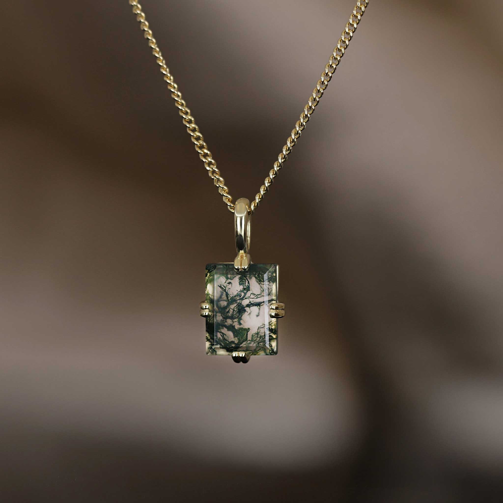 BEATTI Pendants BTP064 • Square Gemstone Necklace Pendant BTP064 • Square Gemstone Necklace Pendant