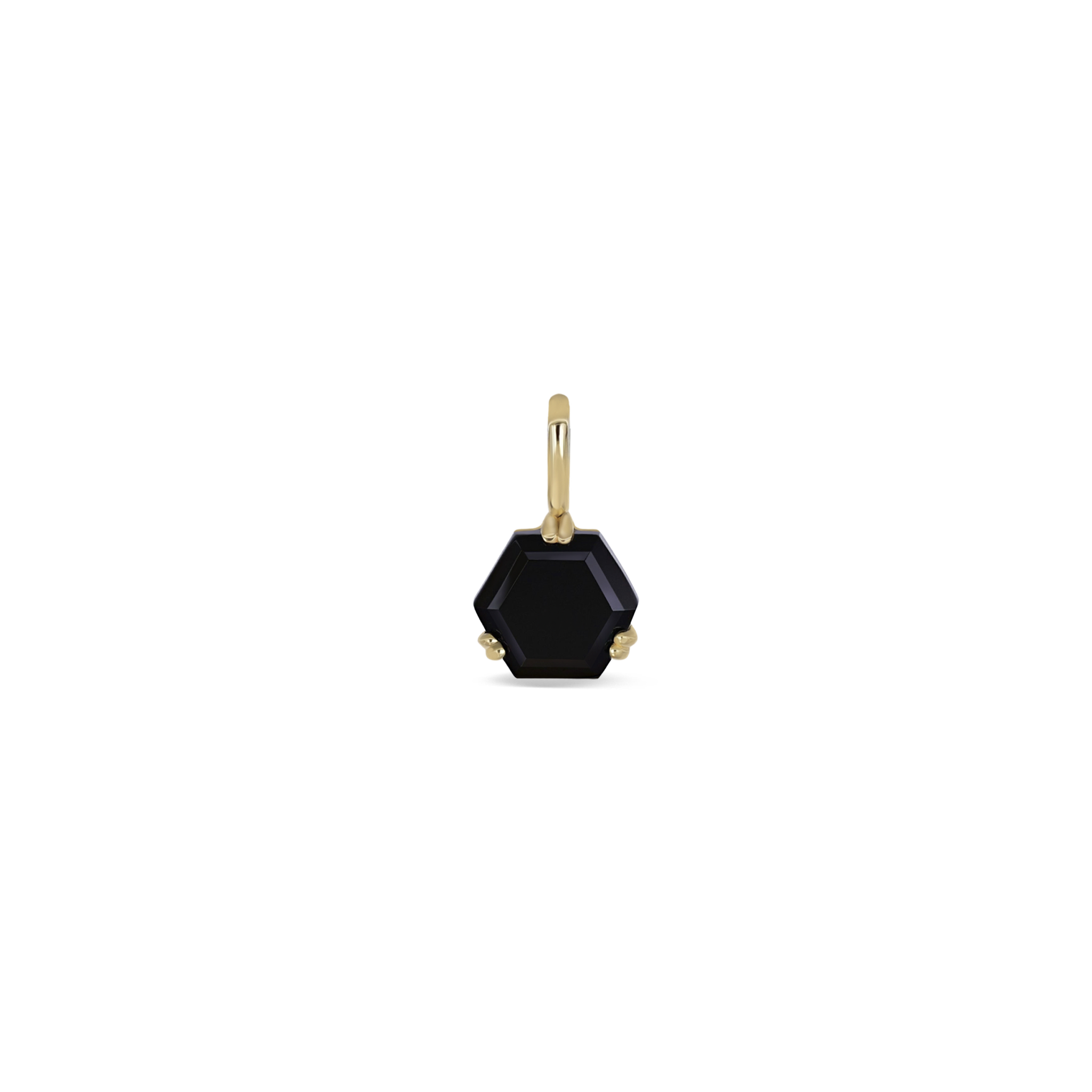 Mini Onyx Hex Facet Pendant