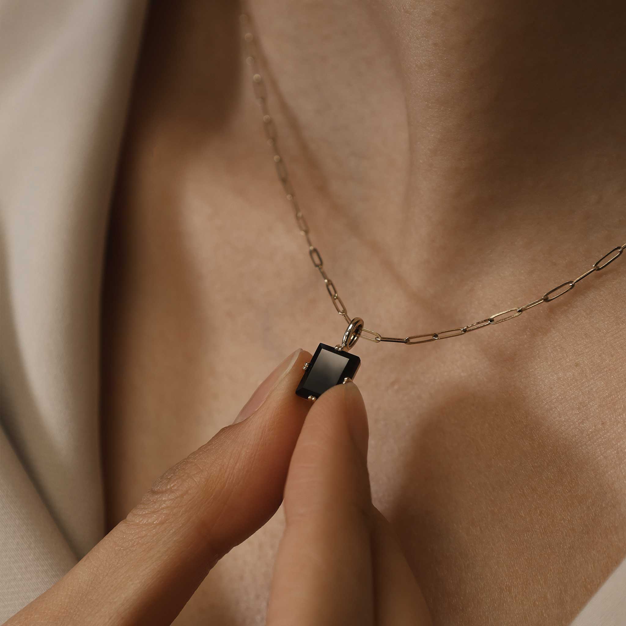 BEATTI Pendants BTP064 • Square Gemstone Necklace Pendant BTP064 • Square Gemstone Necklace Pendant