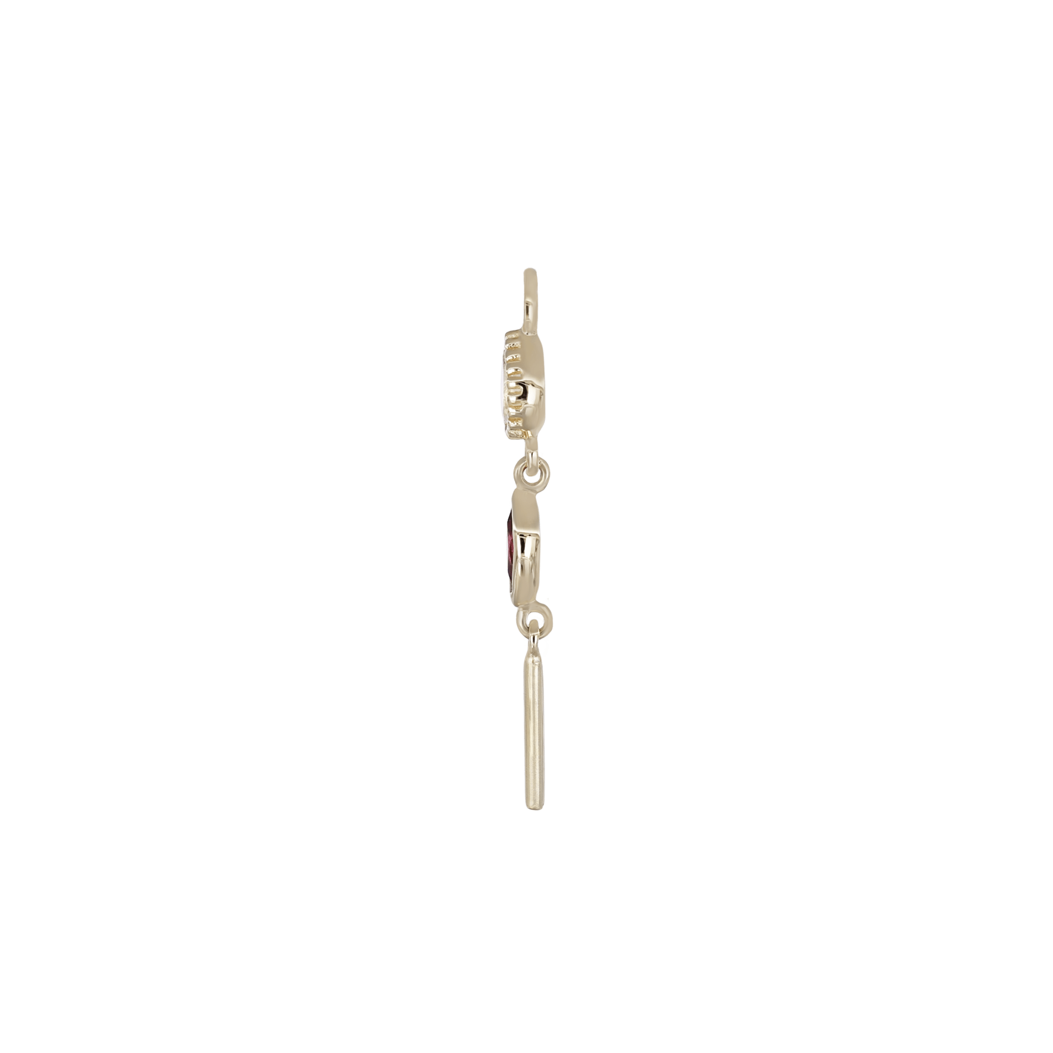 BEATTI Charms BTPG082 • Gemstone Tassel Chain Charm BTPG082 • Gemstone Tassel Chain Charm