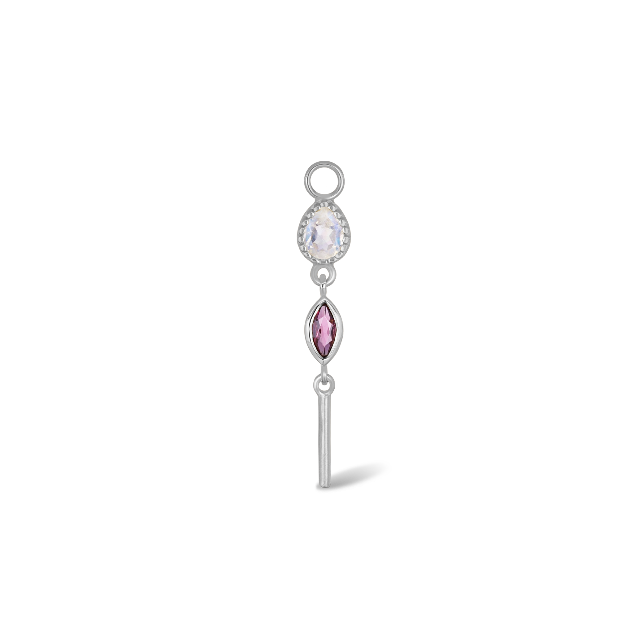 Celene • MultiGemstone Bar Drop Charm