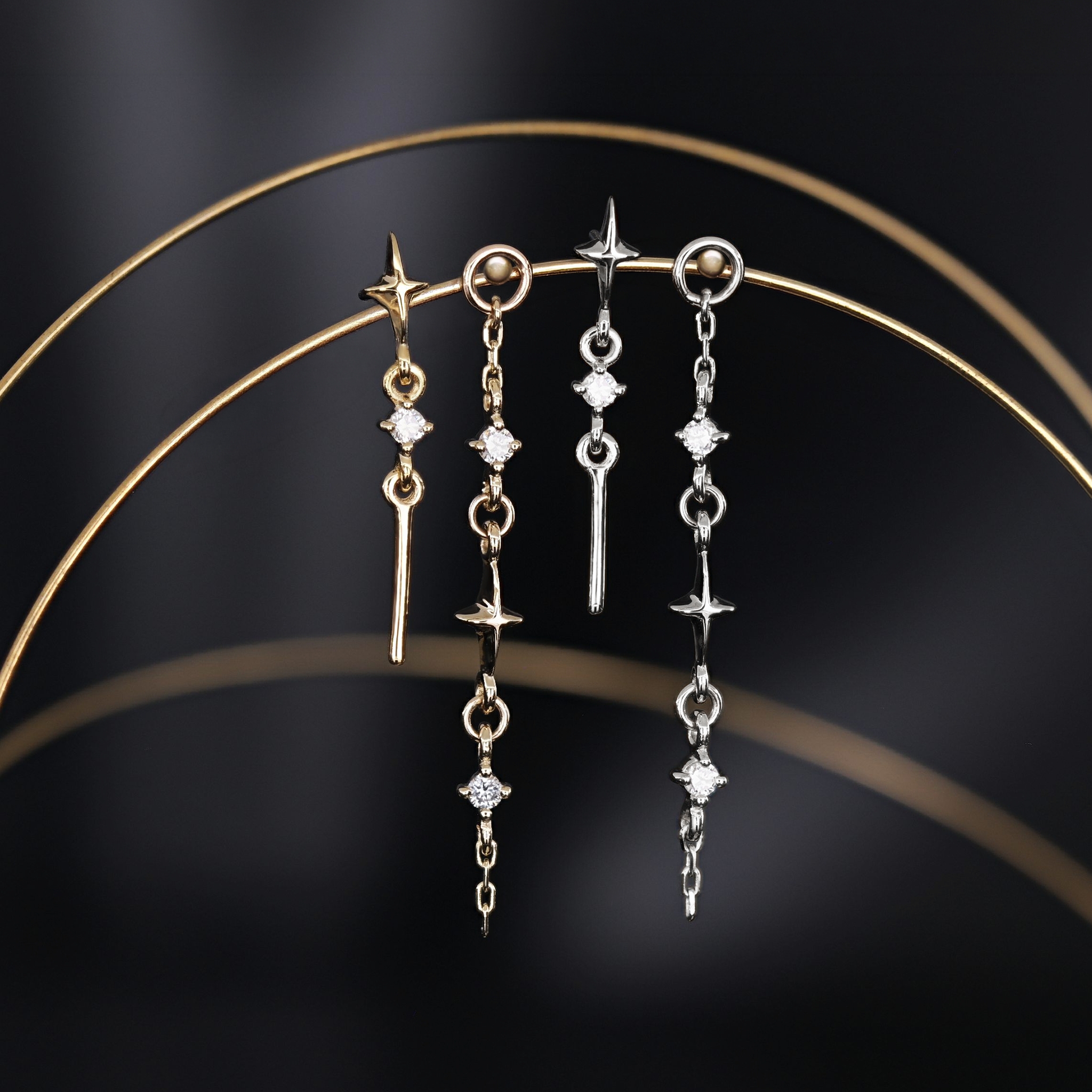 Roxane • Celestial Drop Flat Back Stud