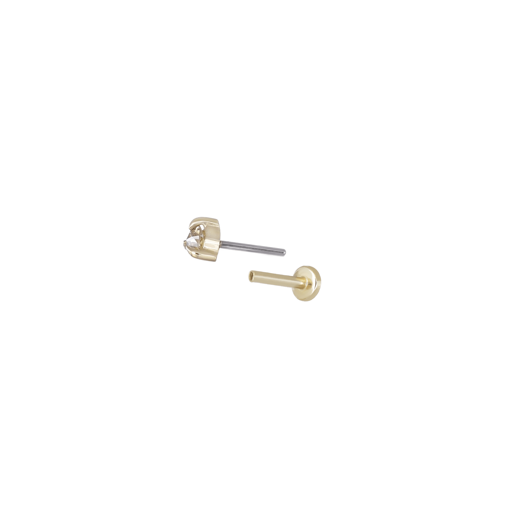 BEATTI Threadless Ends BTPRG069 • 14K Gold Gemstone Threadless End BTPRG069 • 14K Gold Gemstone Threadless End