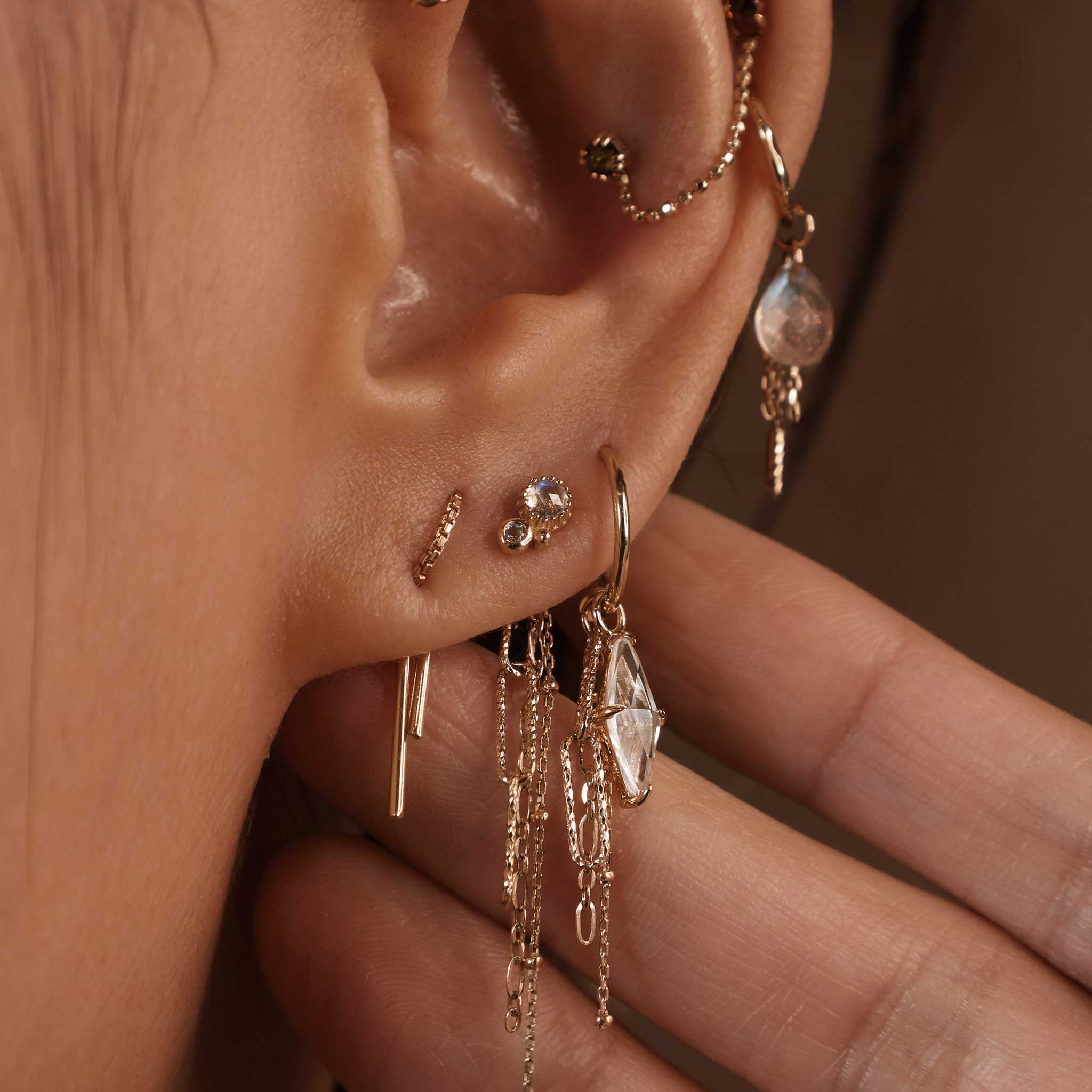 Twinette • 14K Gold Gemstone Threadless End