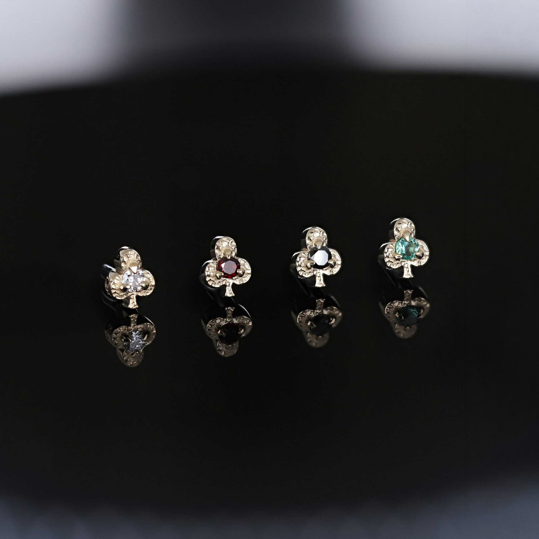 Club • Ace of Gems Flatback Stud