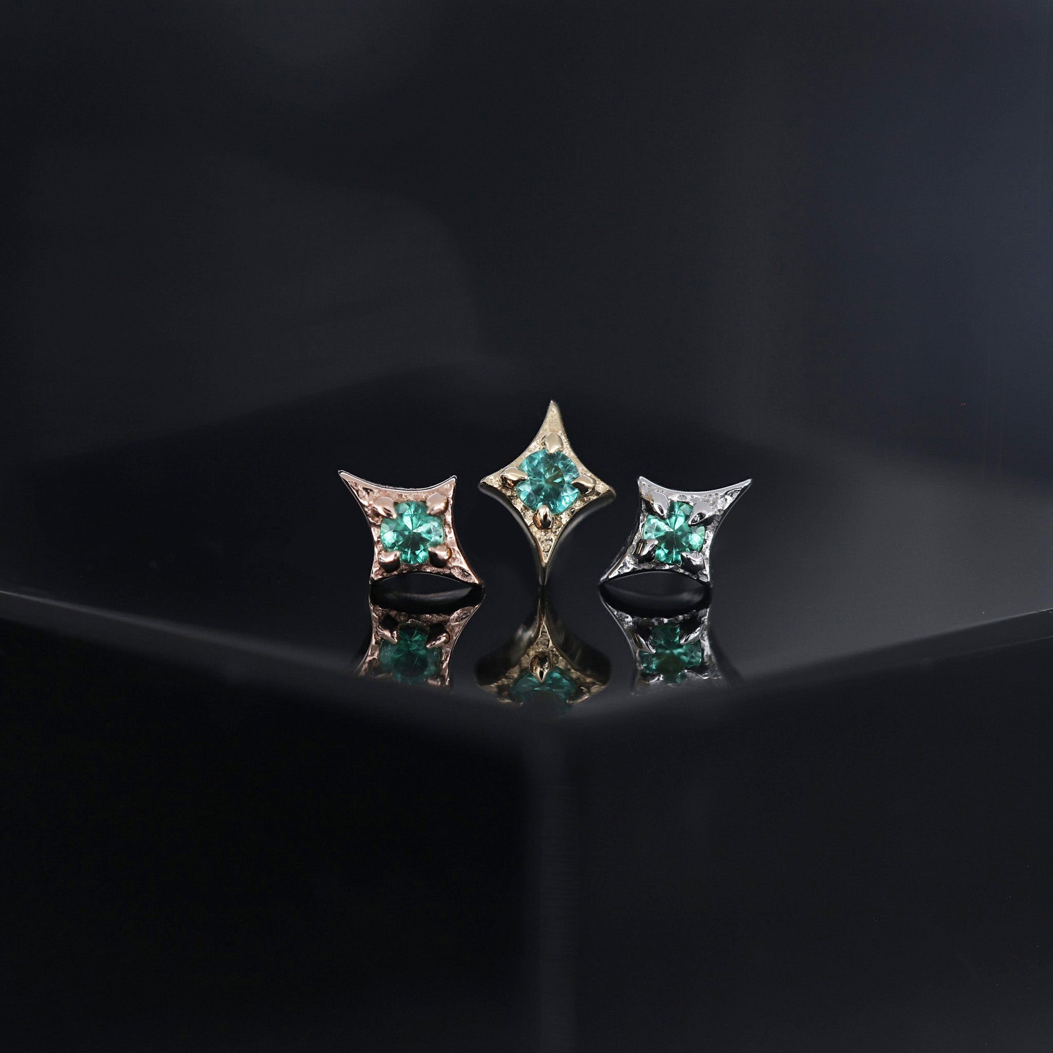 Diamond • Ace of Gems Flatback Stud