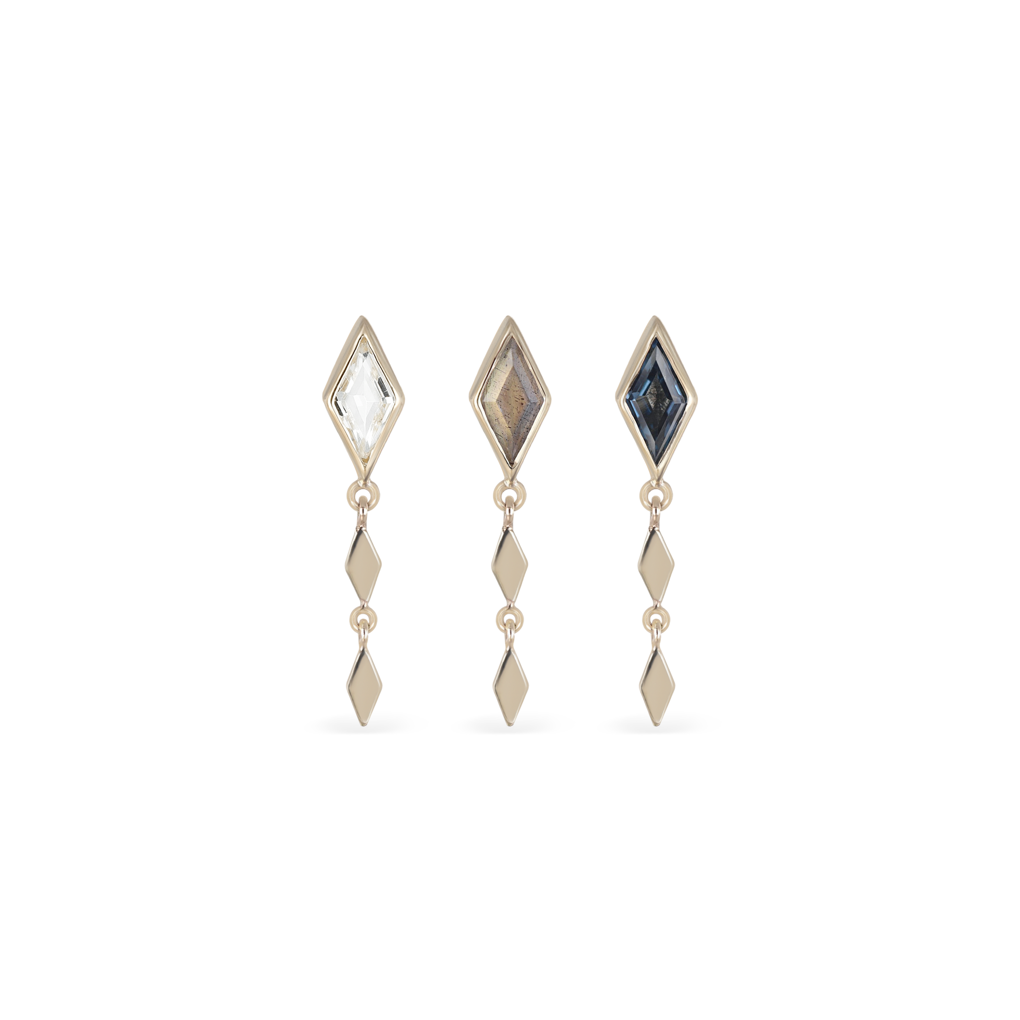 Vesper • Rhombus Drop Flat Back Stud