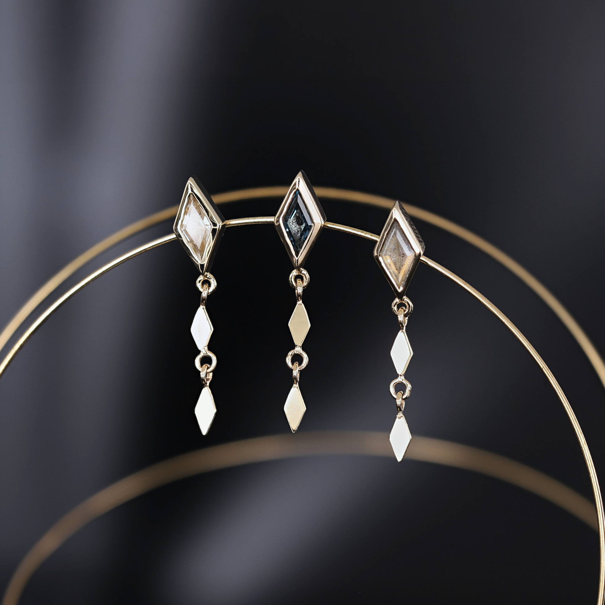 Vesper • Rhombus Drop Flat Back Stud
