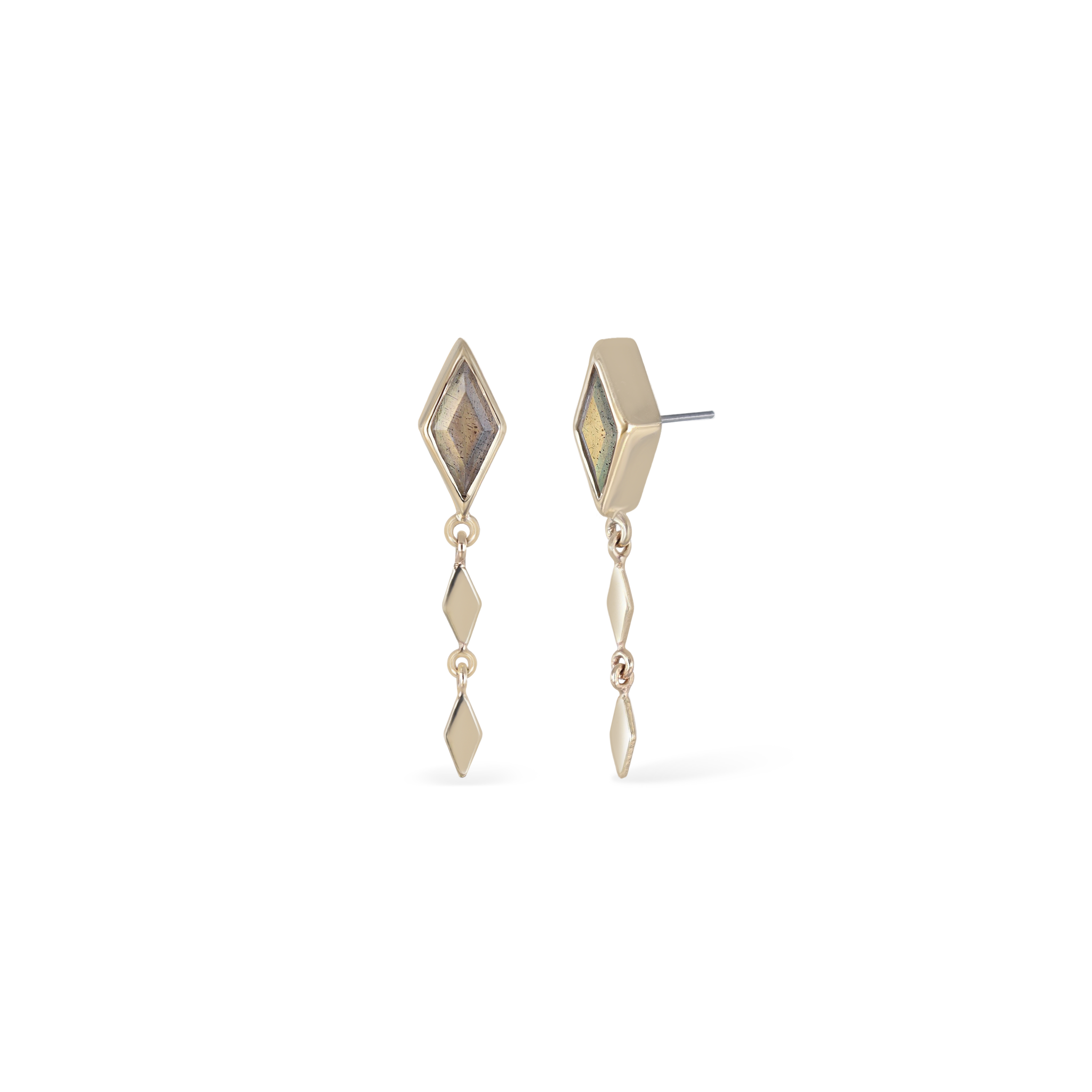 Vesper • Rhombus Drop Flat Back Stud