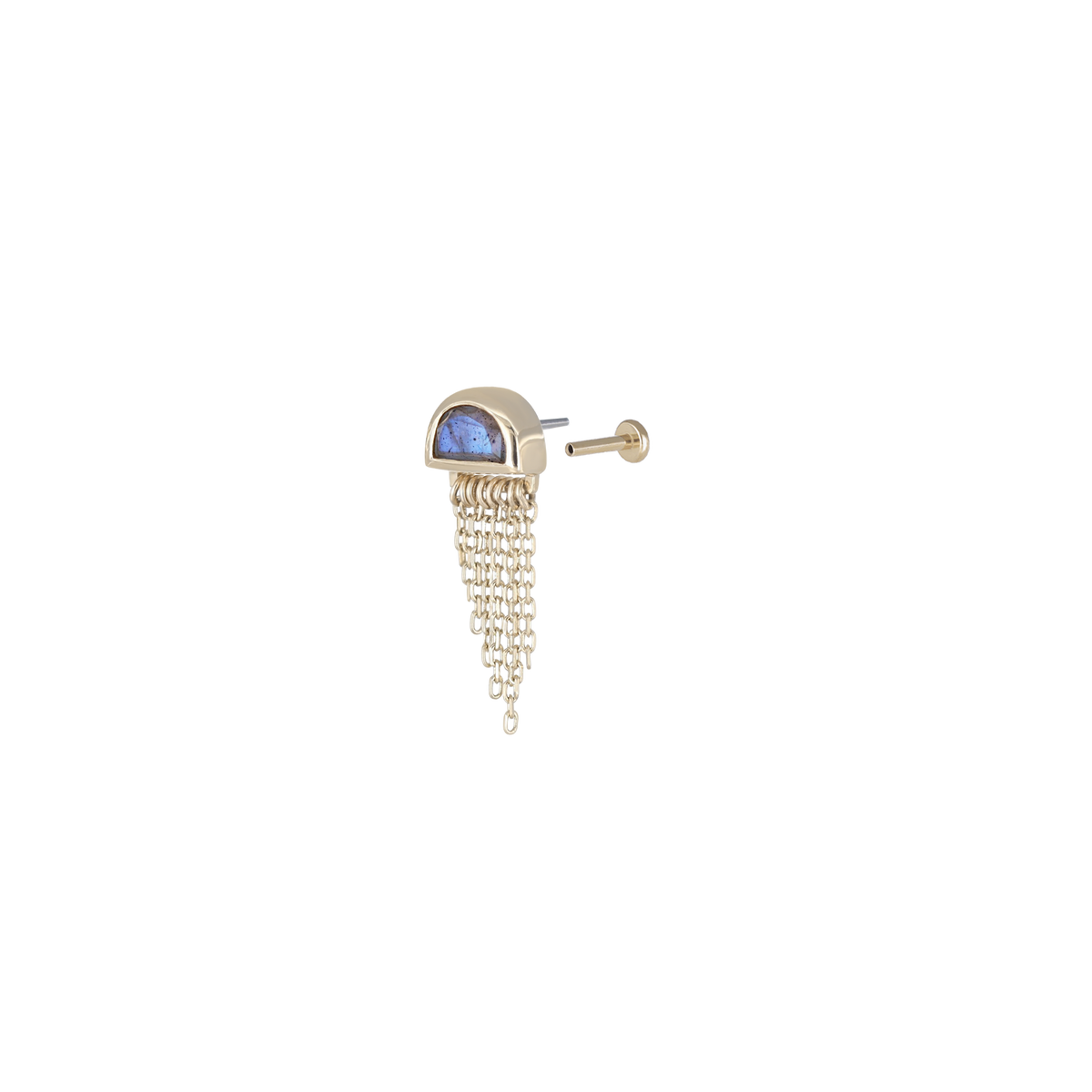 Moonjelly • Asymmetric Chain Tassel (Pair)