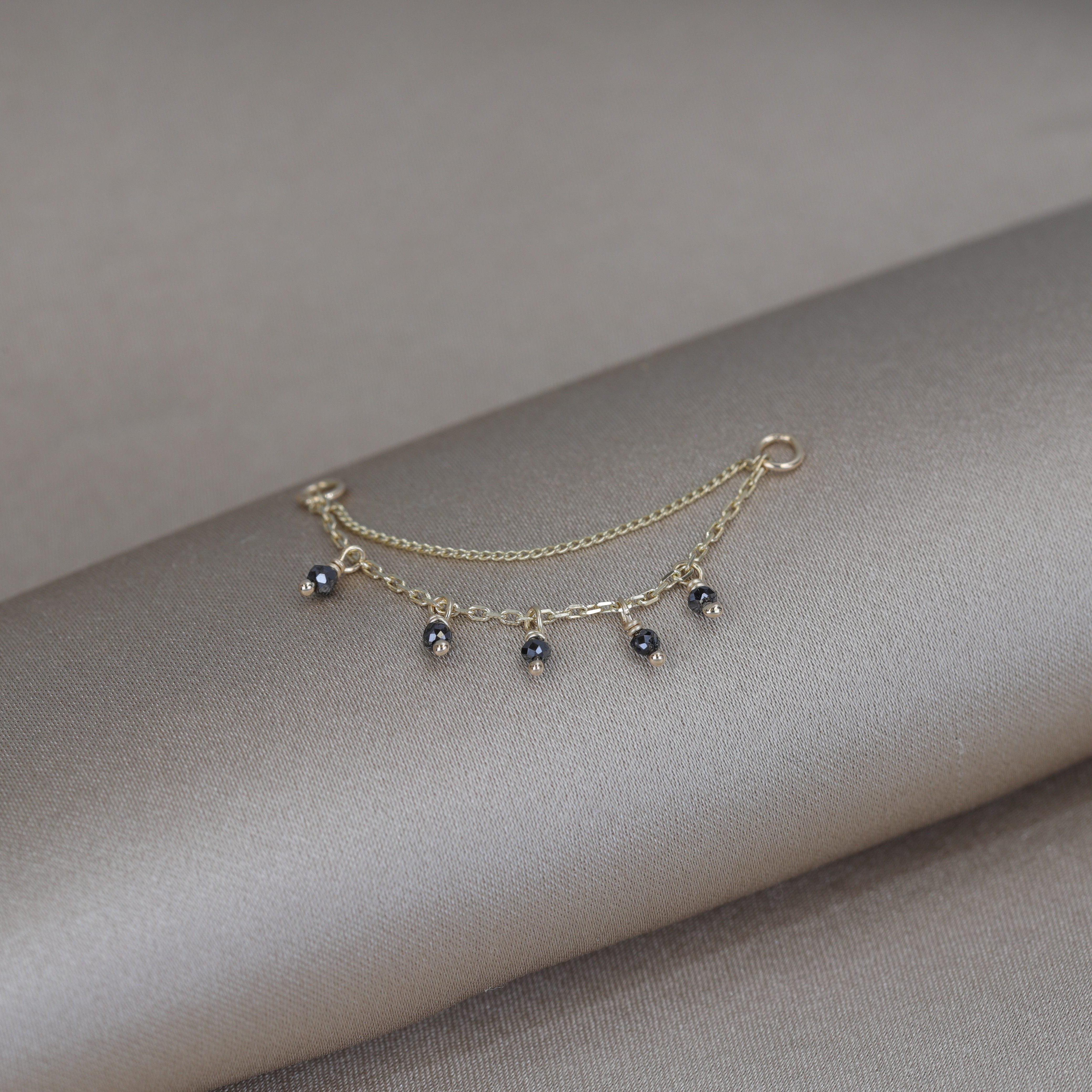 Santal • Natural Diamond Beads Double Drape Chain