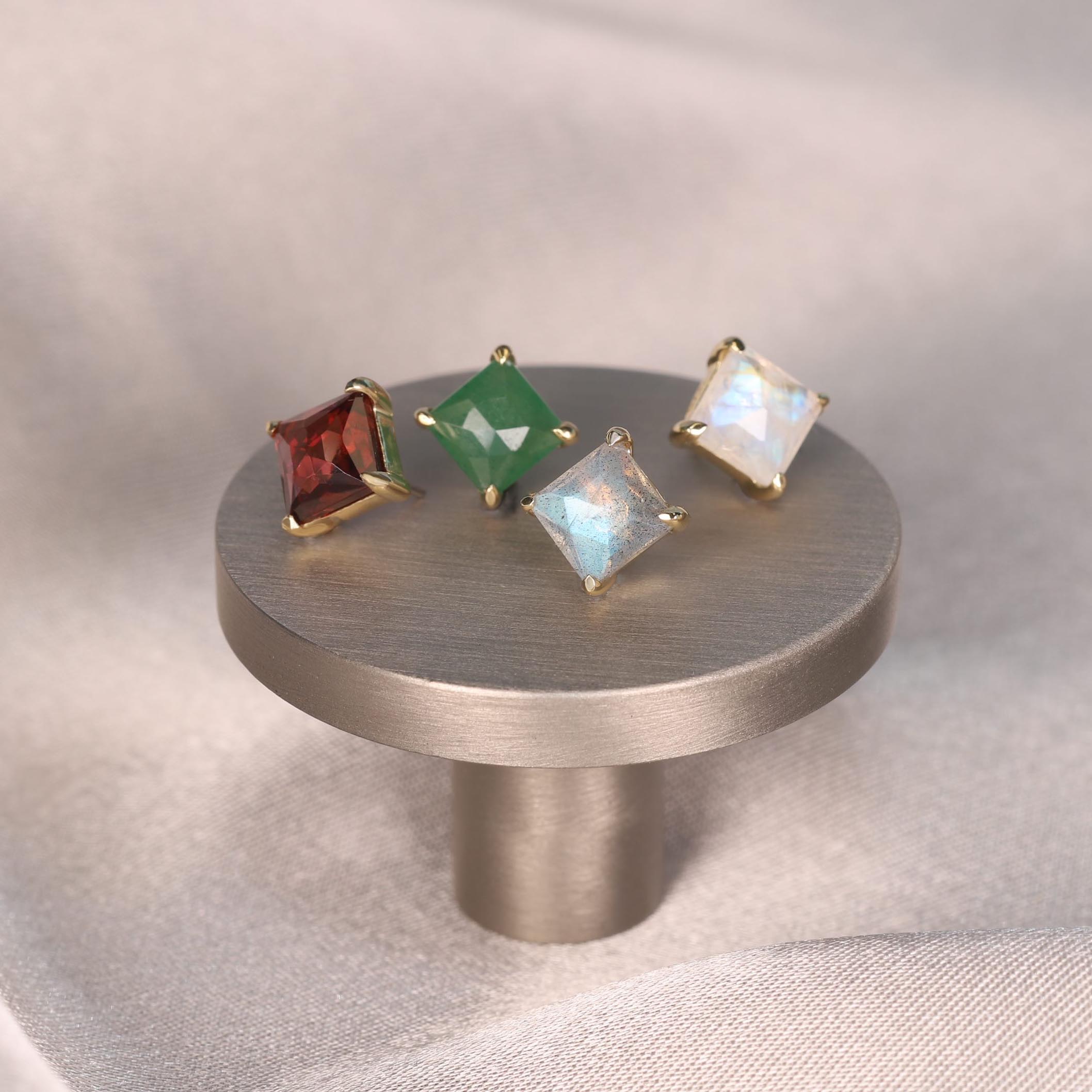 Kaya • Natural Gemstone Threadless Ends