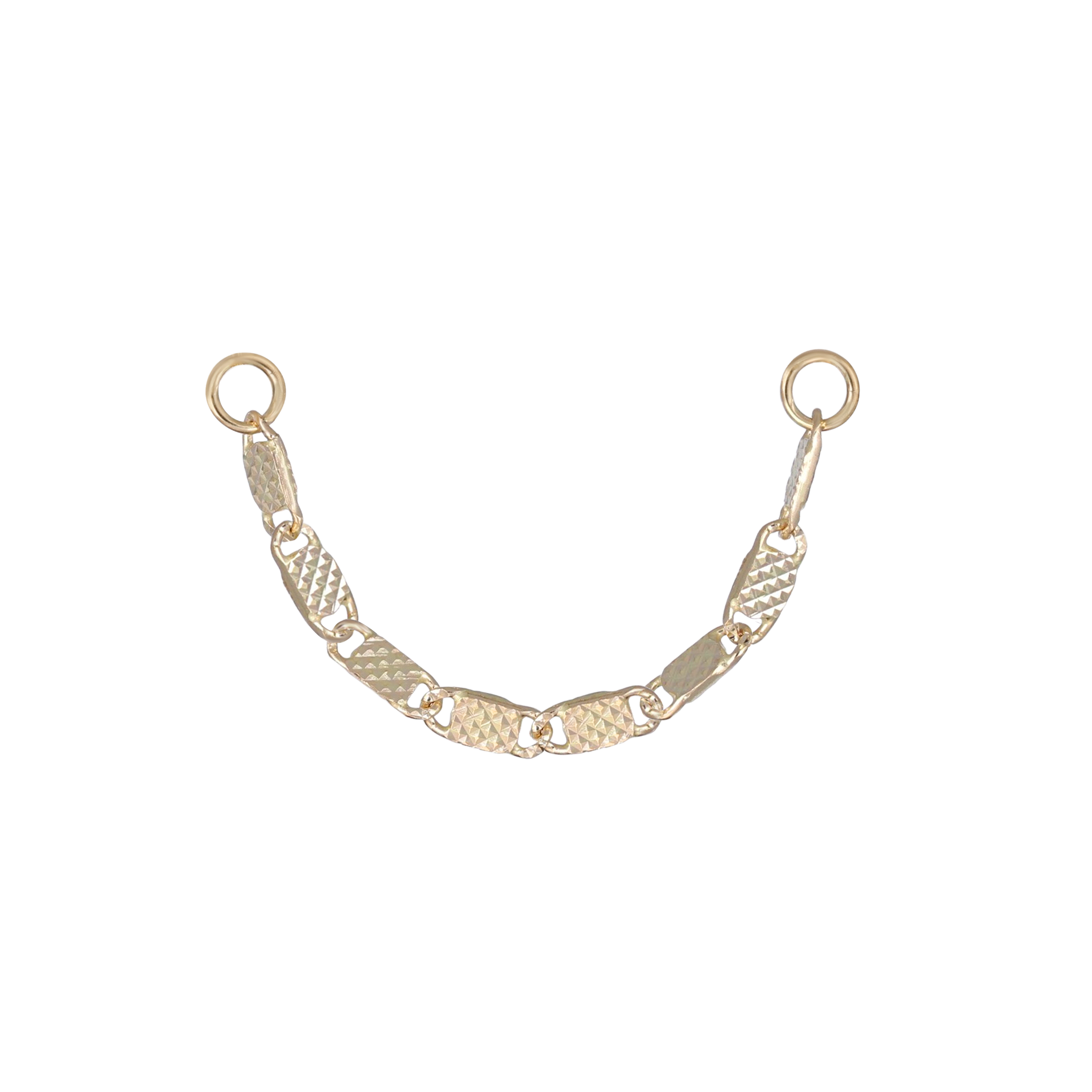 14K Gold Fancy Link Chain Attachment