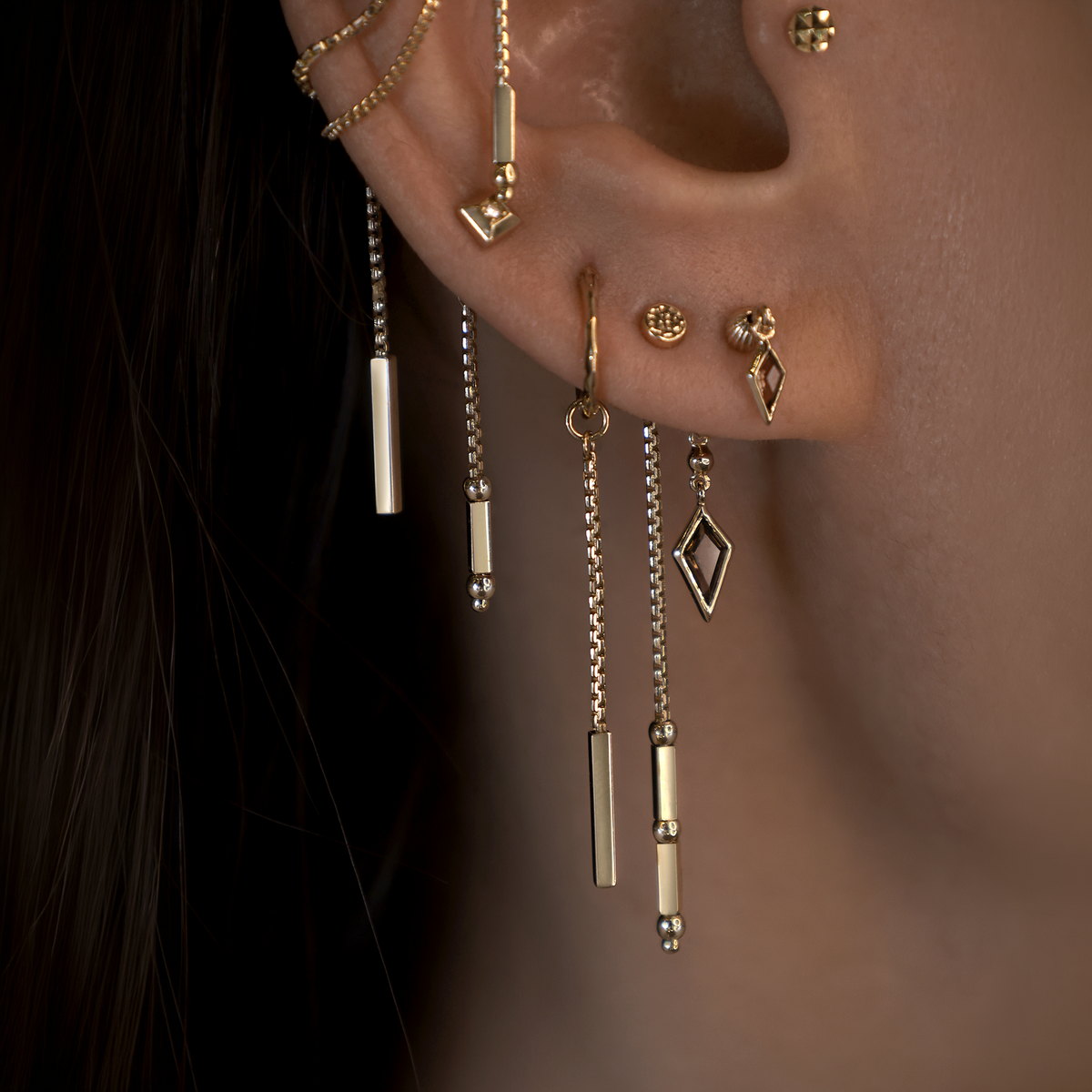 Motif • 14K Gold Brillcut Chain Charm