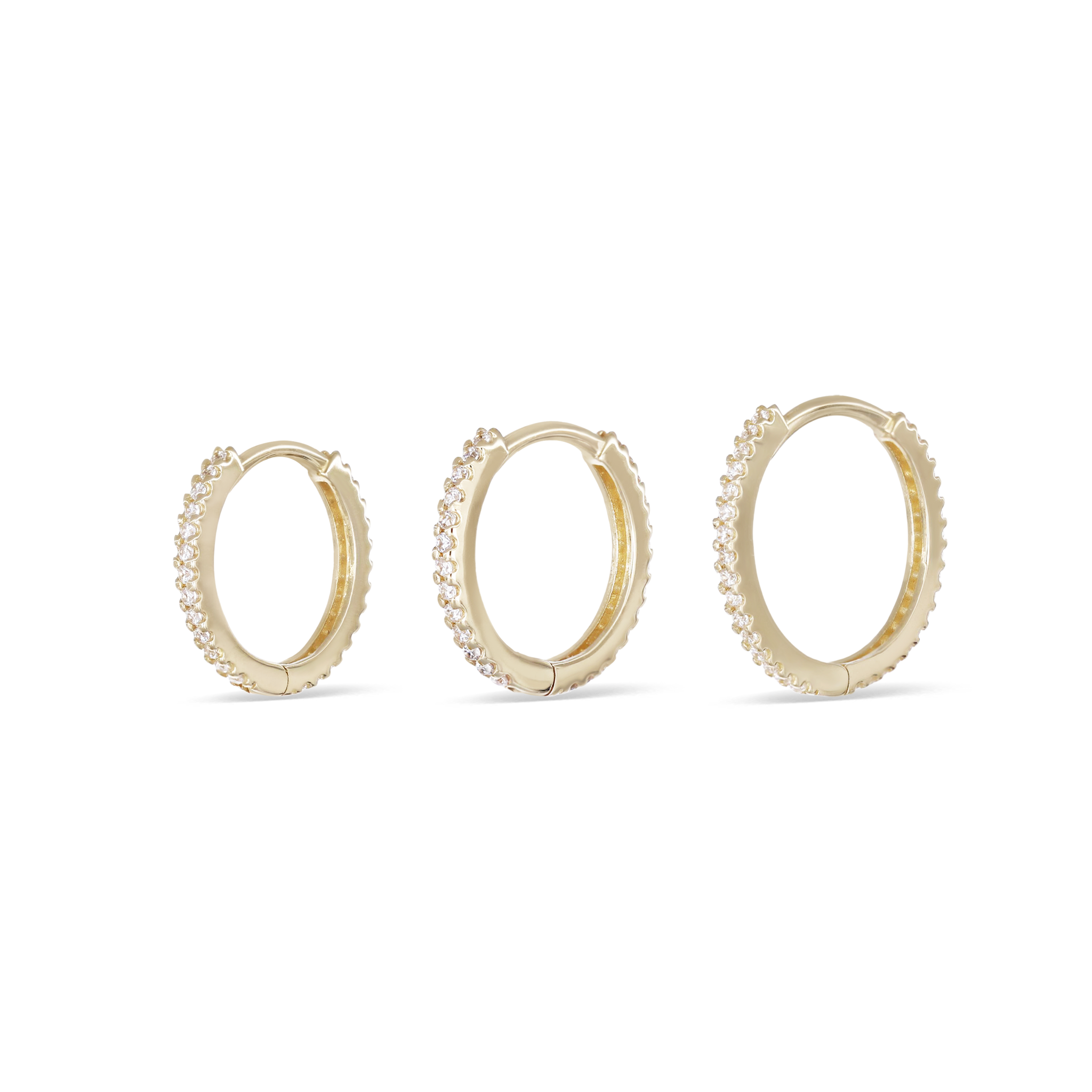 Full Row CZ Pavé Hoop