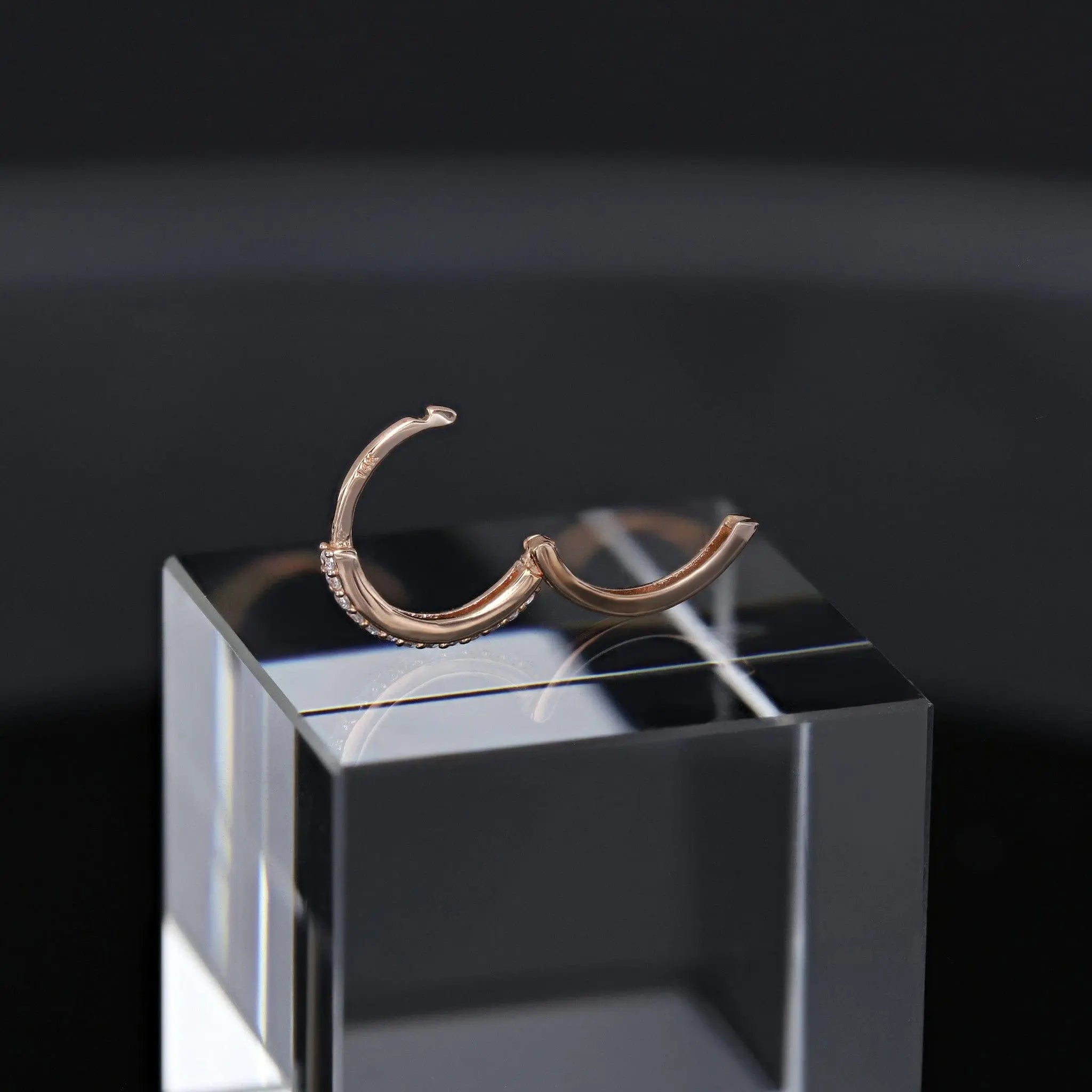 BEATTI Barbell Everyday CZ Pavé Hoop Everyday CZ Pavé Hoop