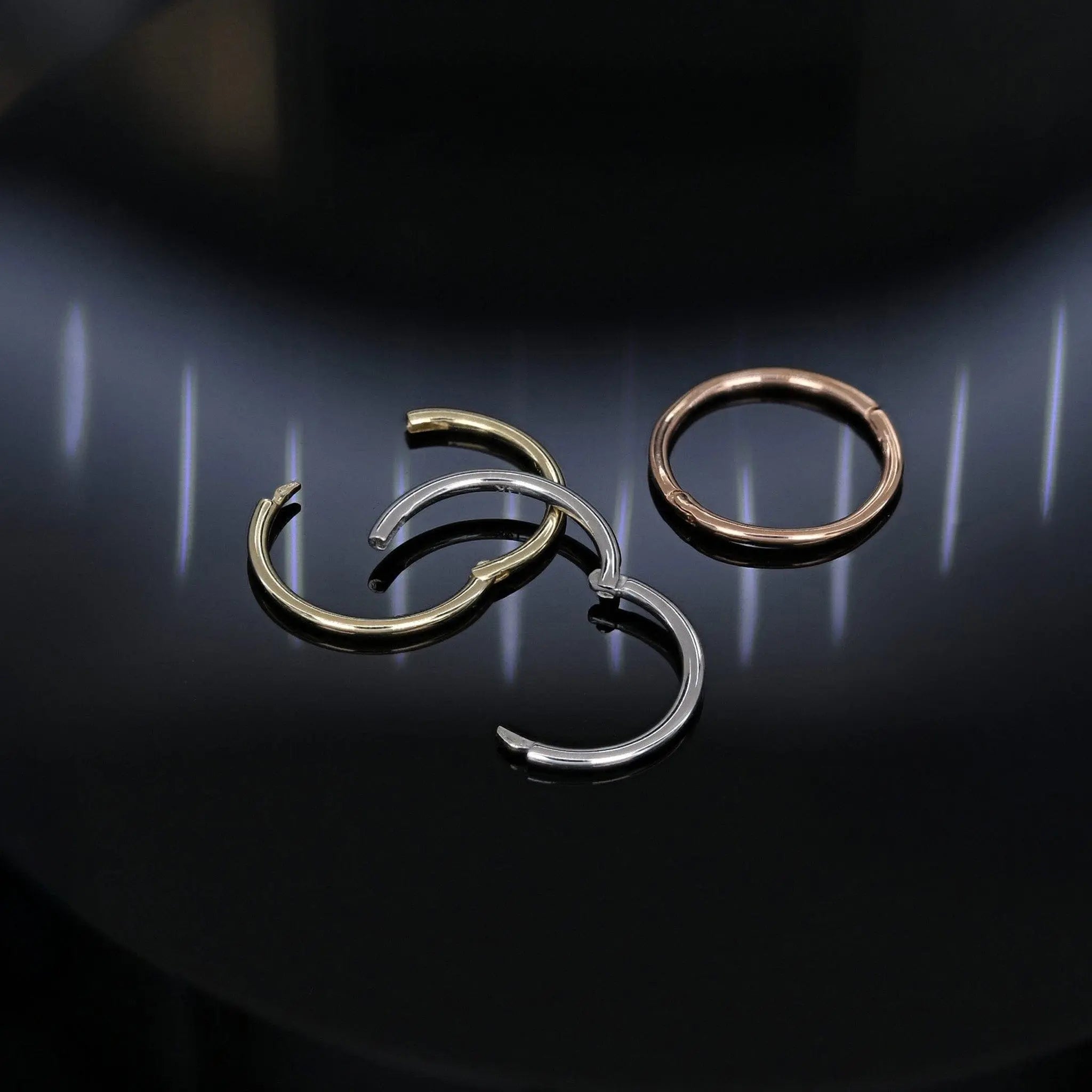 BEATTI Hoops Minimal Thin Hoop Ring 18G Minimal Thin Hoop Ring 18G