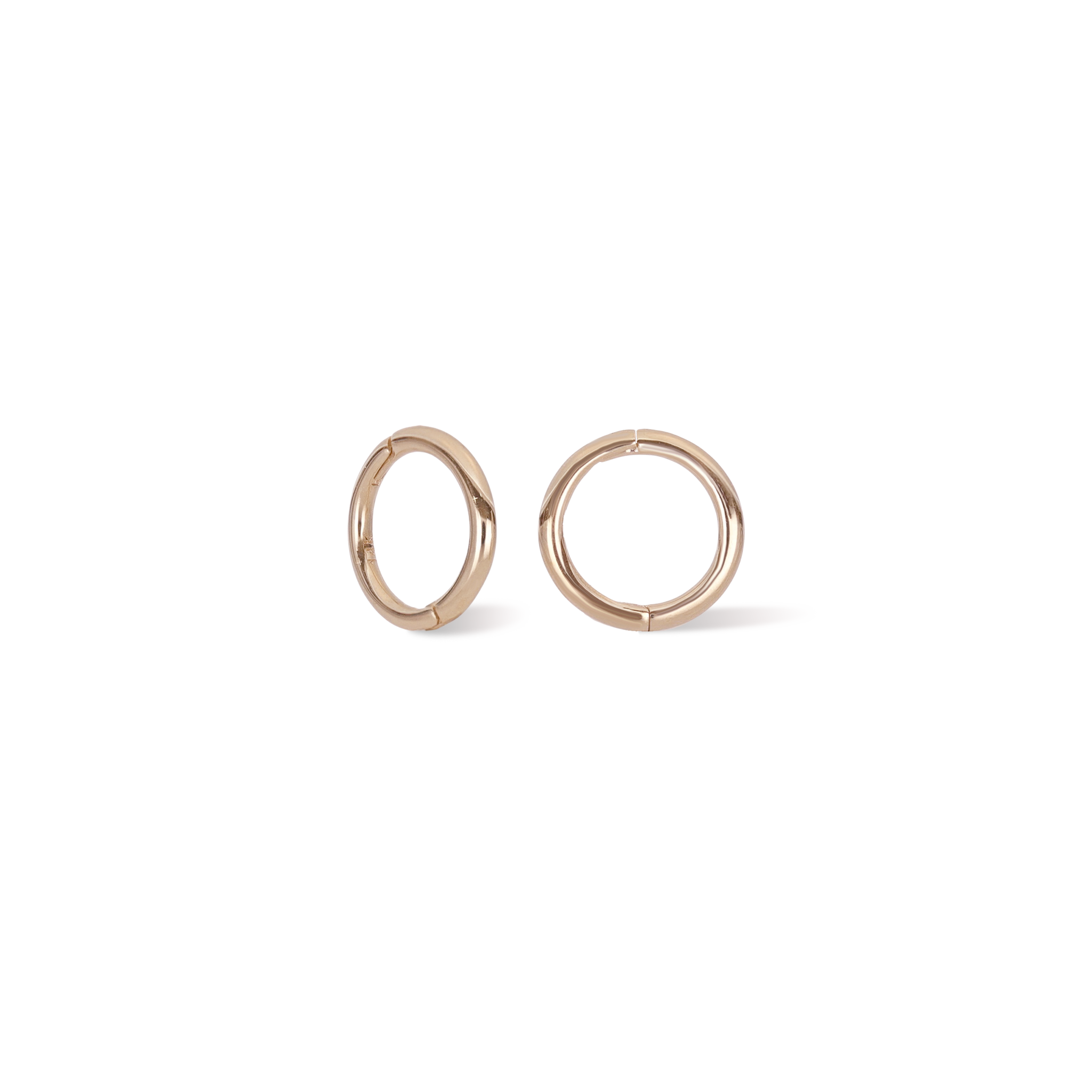 14K Gold Plain Clicker Hoop • 18G • 6mm