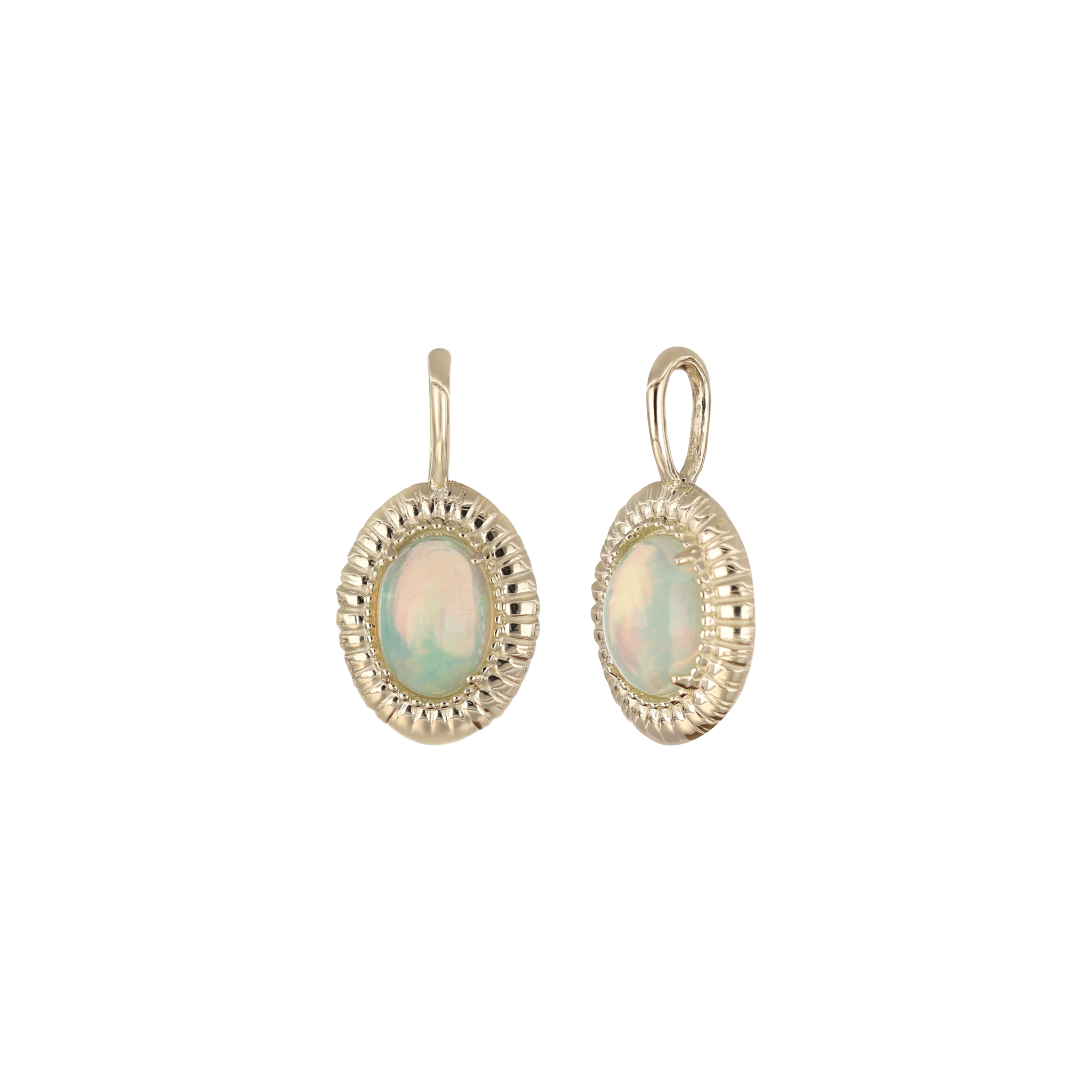 BEATTI Pendants Gold Elegant Opal Necklace Pendant MIEPG003 OPAL Elegant Opal Necklace Pendant