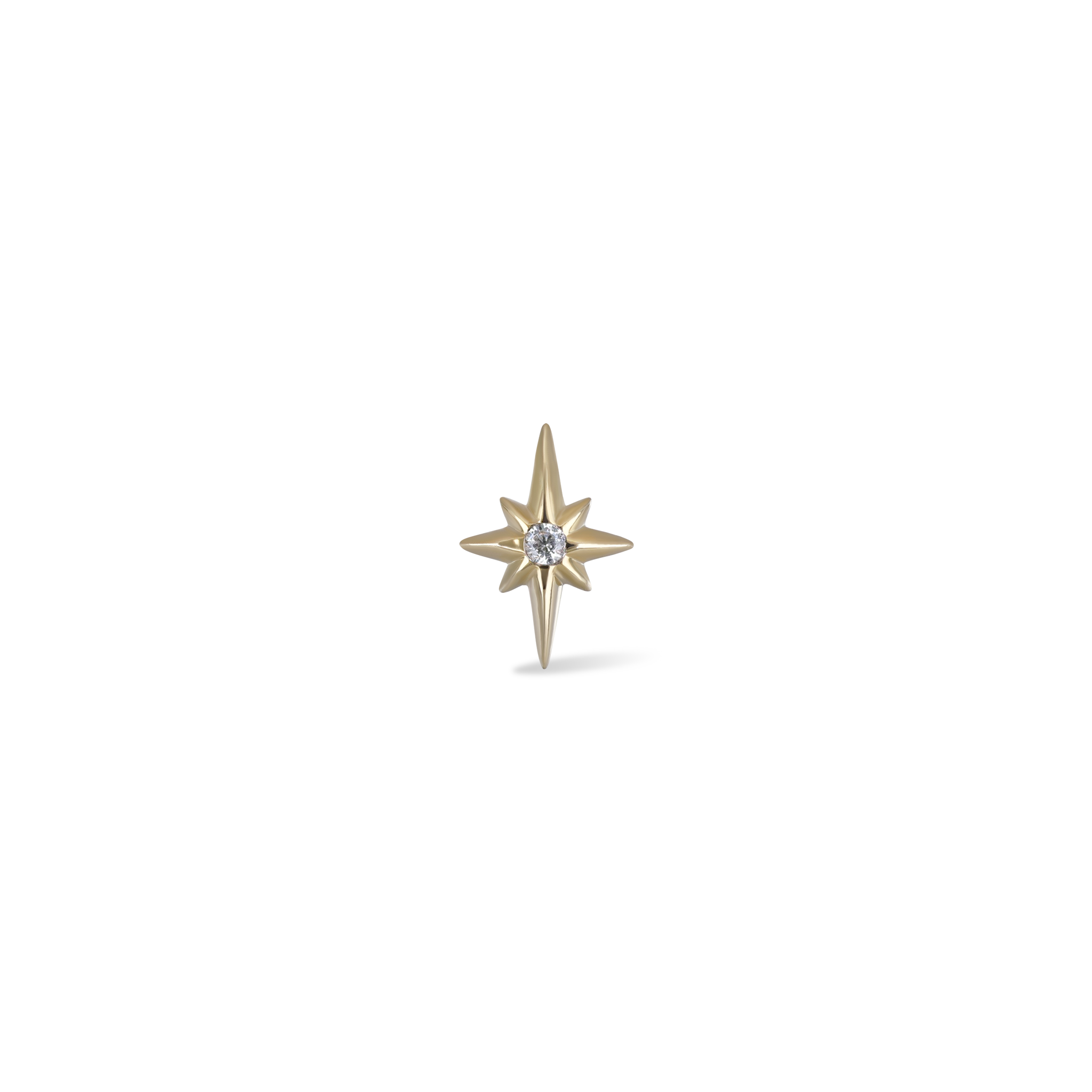 CZ • North Star Internally Threaded Flatback Stud