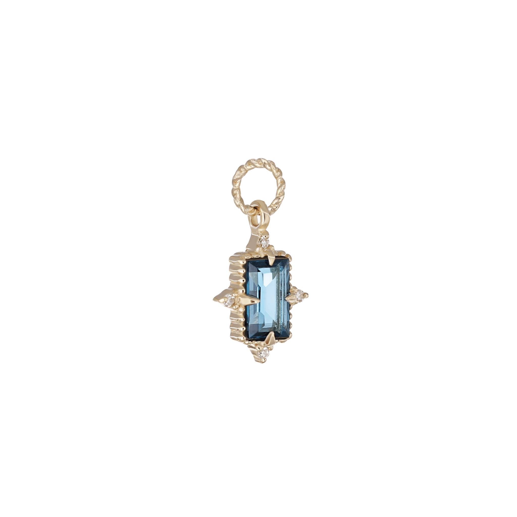 BEATTI Charms Bette • Gemstone Hoop Charm Bette • Gemstone Hoop Charm