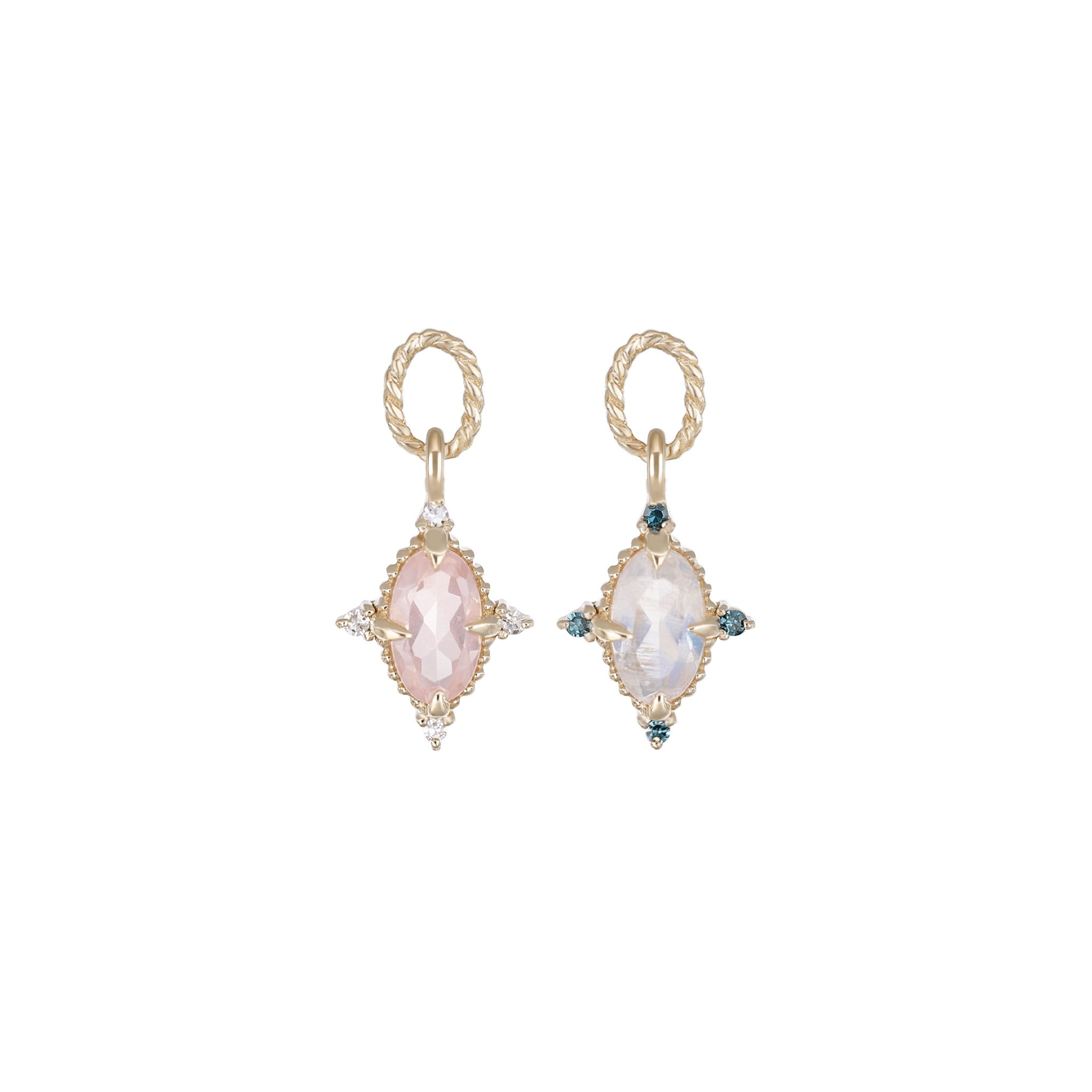BEATTI Charms Charlotte • Gemstone Hoop Charm Charlotte • Gemstone Hoop Charm