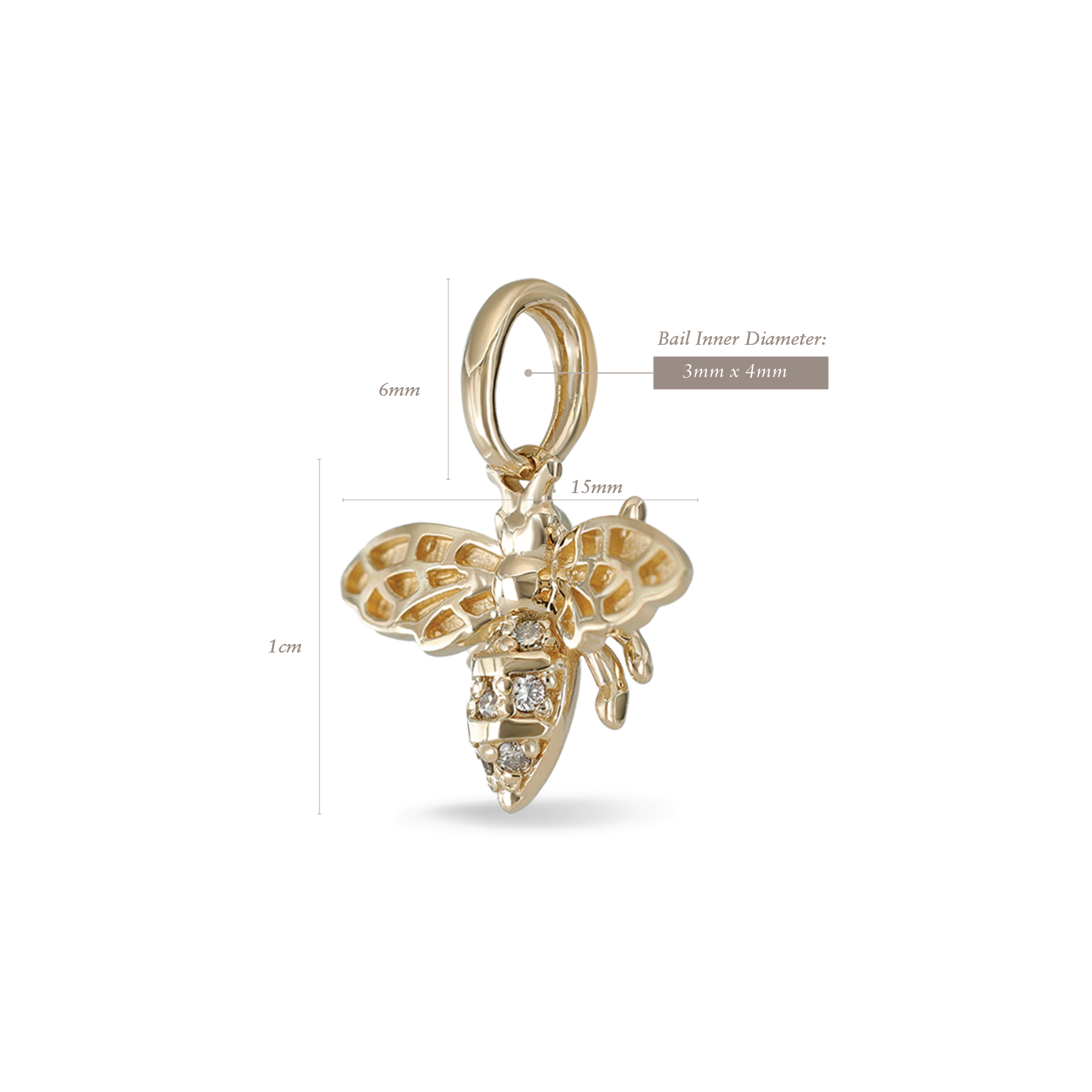 Eternal Diamond HoneyBee Pendant