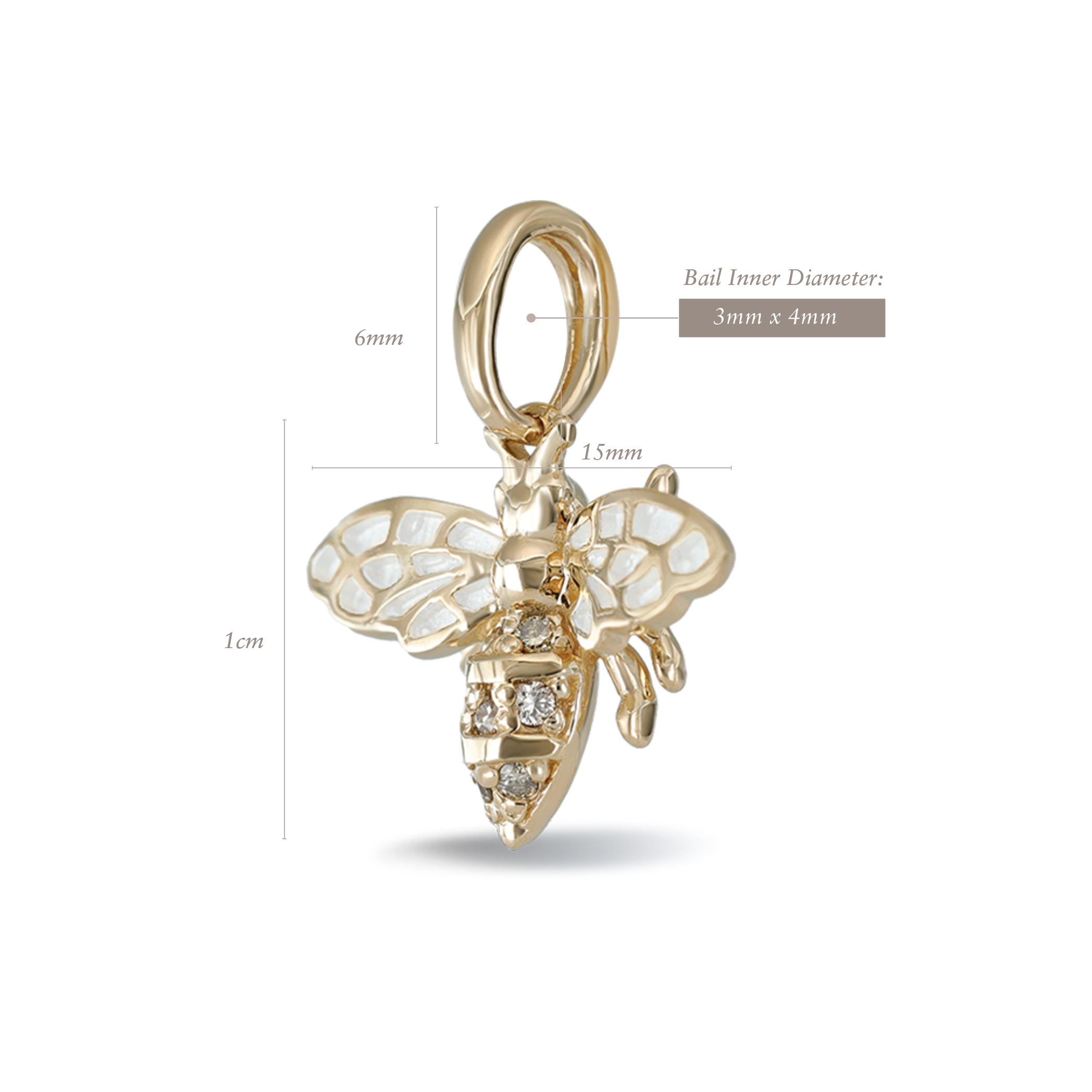 Eternal Diamond HoneyBee Pendant II