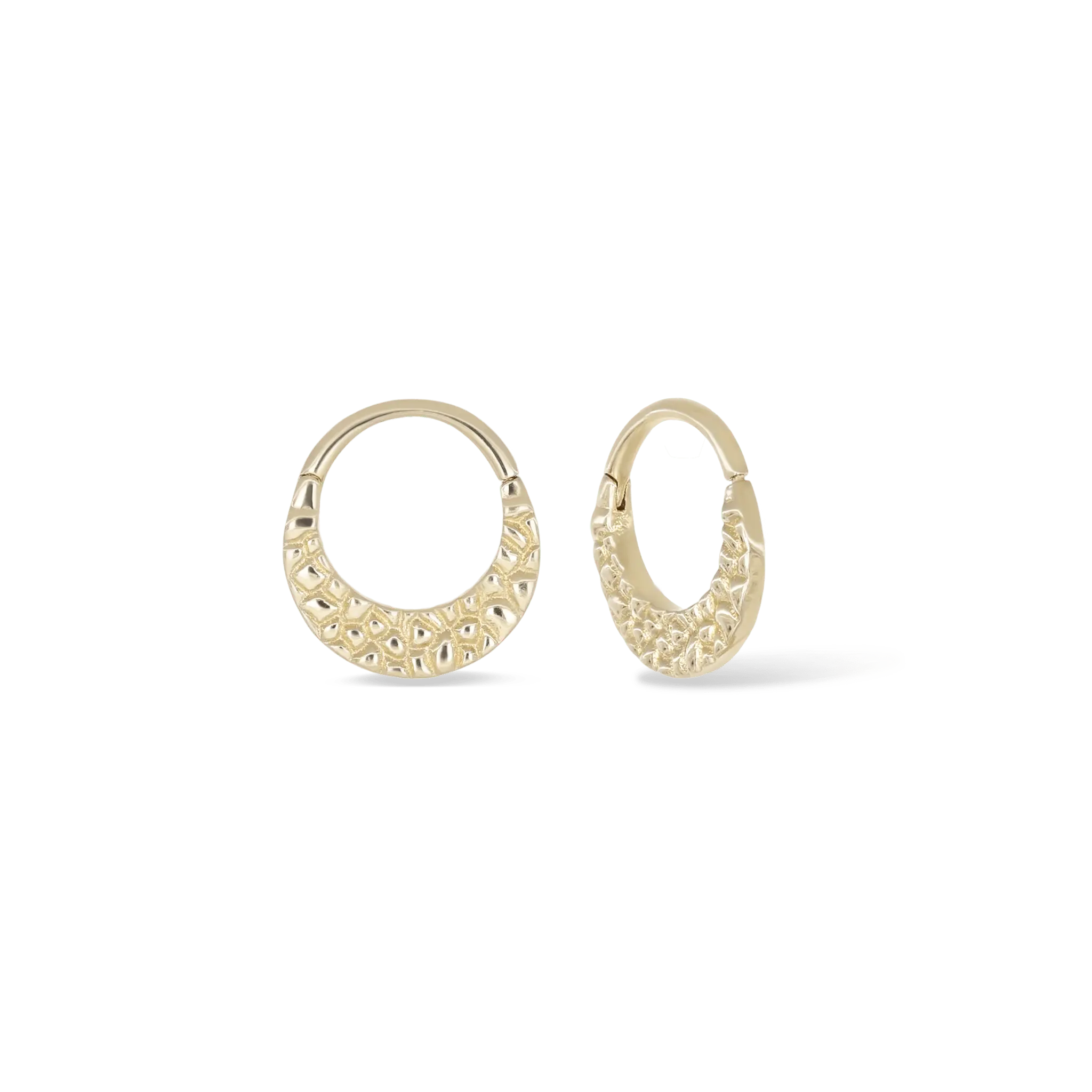 BEATTI Hoops Gold TK004 • 14K Gold Cleo Hoops TK004 TK004 • 14K Gold Cleo Hoops