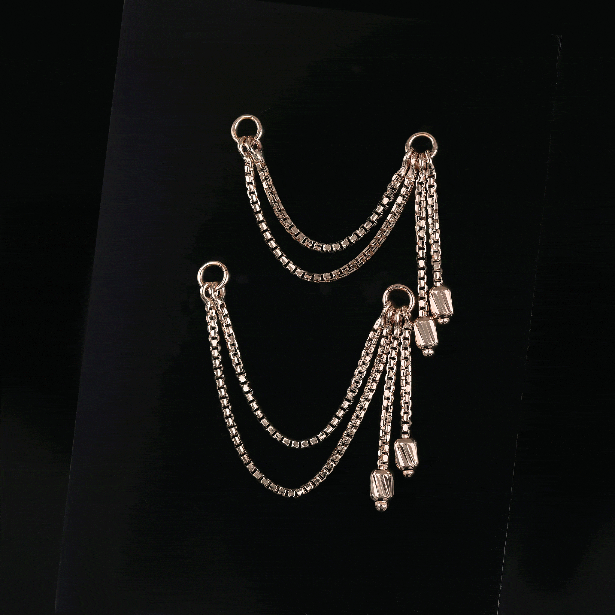 BEATTI Chain Attachments Brillcut Golden Barrel Cascade Chain Brillcut Golden Barrel Cascade Chain by BEATTI