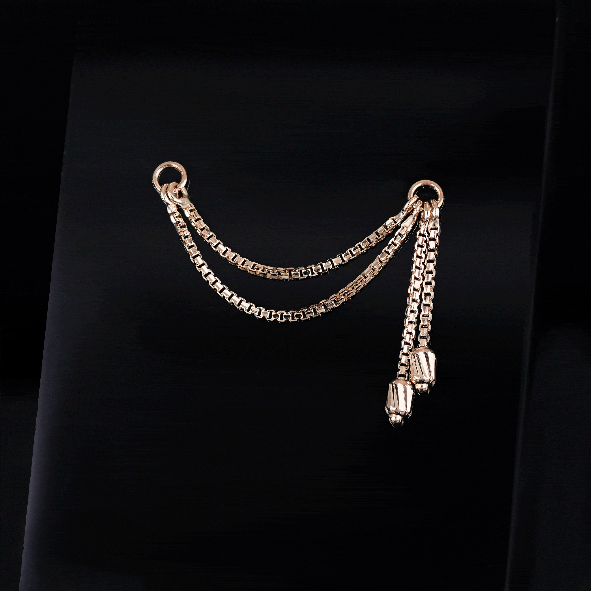 BEATTI Chain Attachments Brillcut Golden Barrel Cascade Chain Brillcut Golden Barrel Cascade Chain by BEATTI