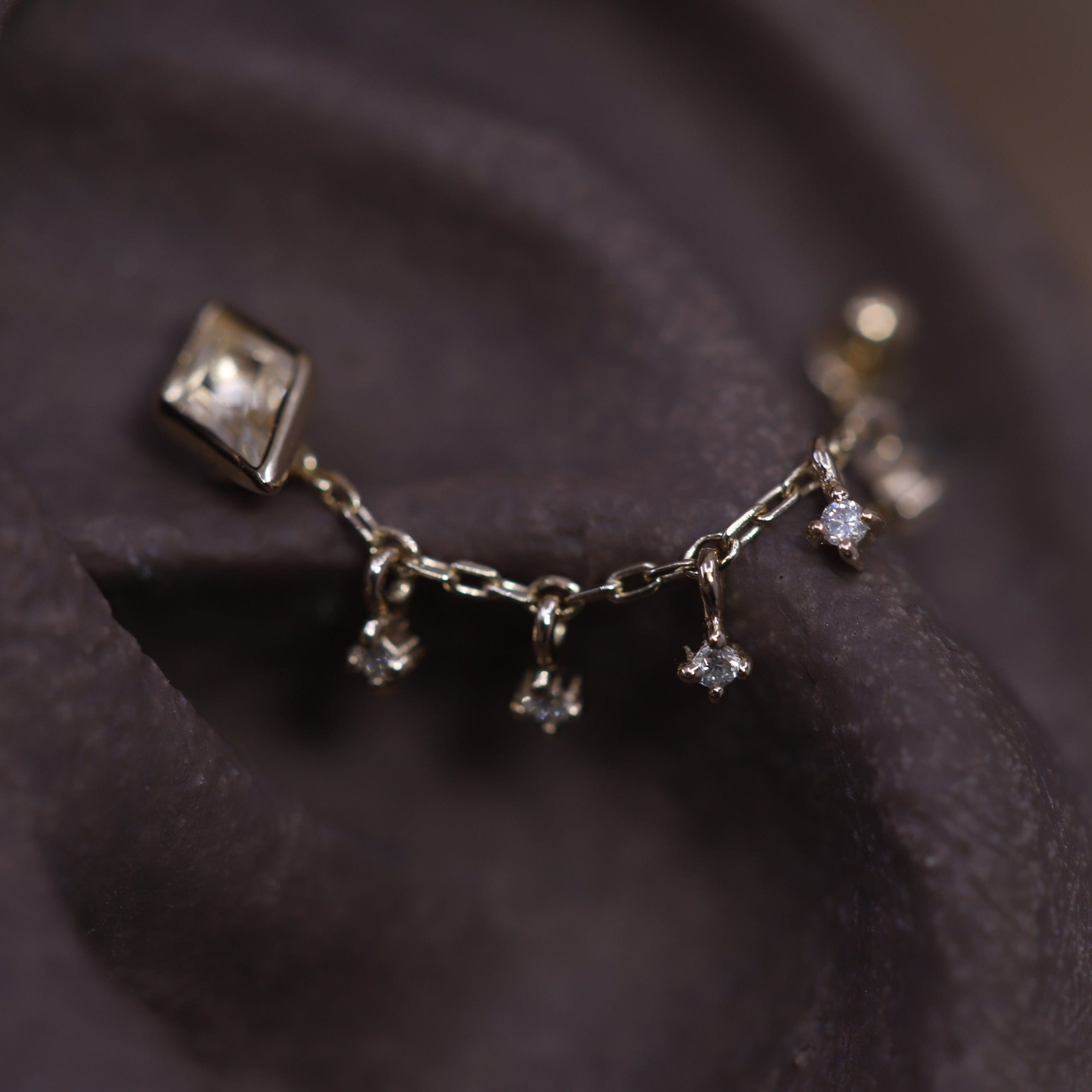 Ember Tiny Diamond Charm Chain