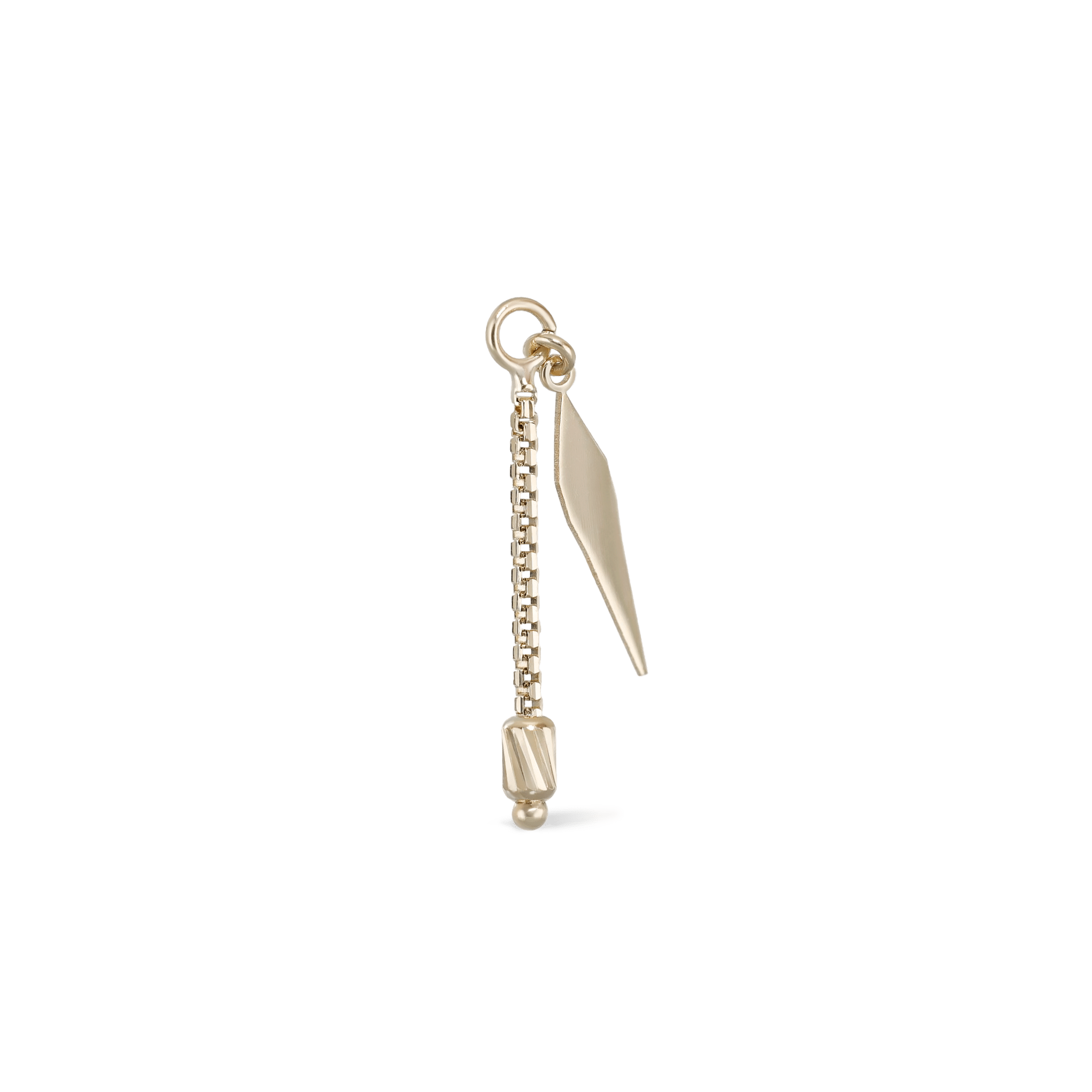 BEATTI Charms Gold Aurion II • Brillcut Spike Barrel Chain Charm MJC021 Aurion II • Brillcut Spike Barrel Chain Charm