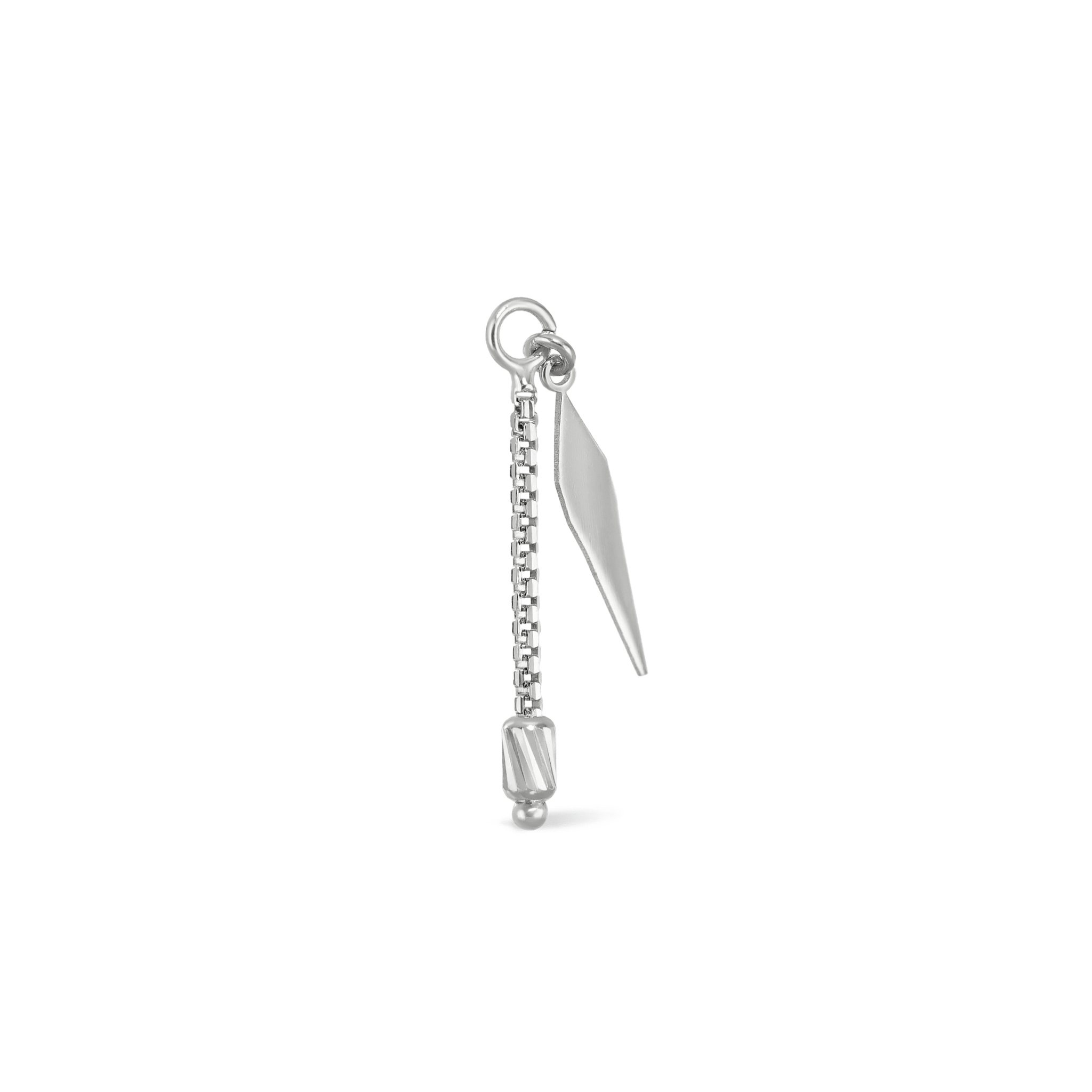 BEATTI Charms White Gold Aurion II • Brillcut Spike Barrel Chain Charm MJC021 Aurion II • Brillcut Spike Barrel Chain Charm