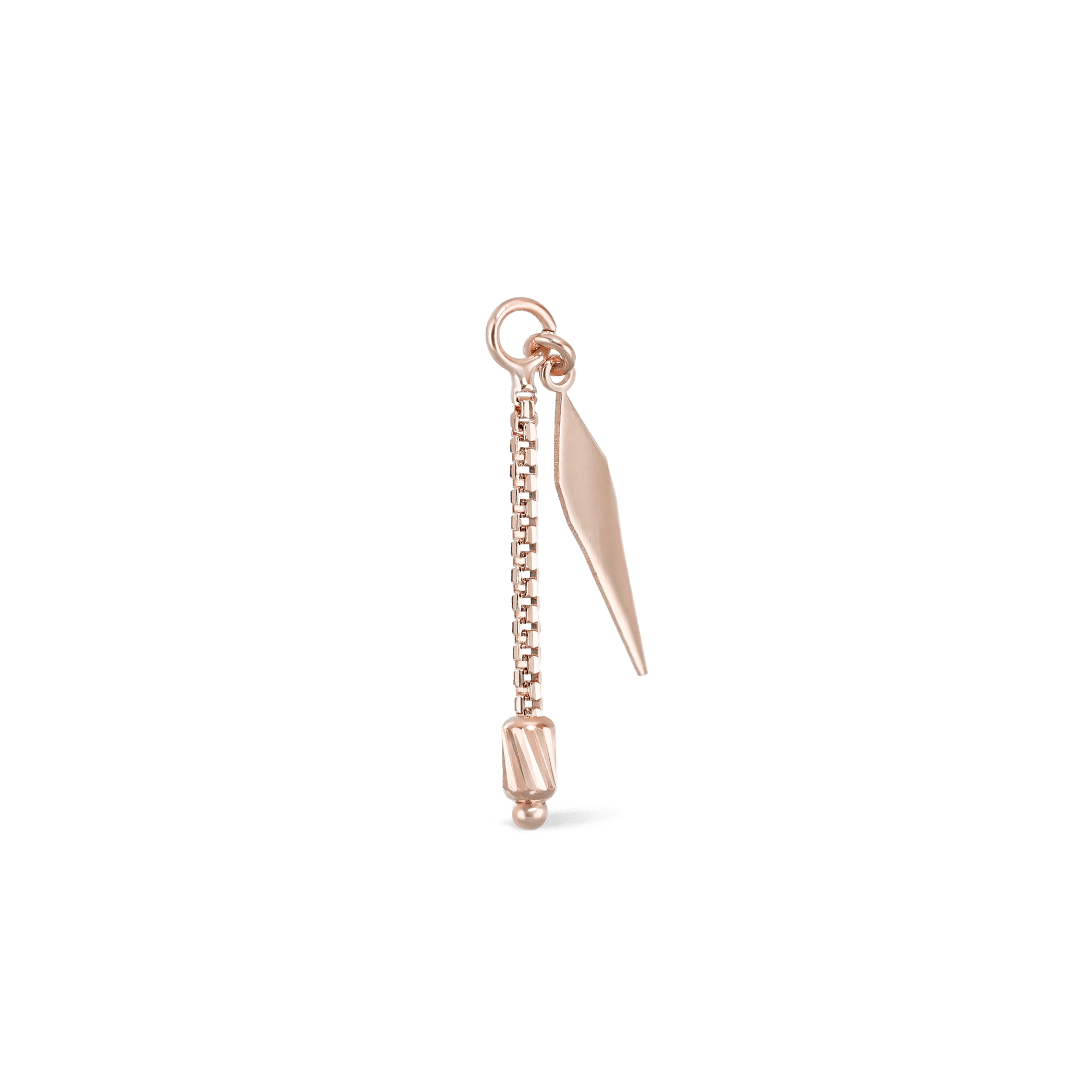 BEATTI Charms Rose Gold Aurion II • Brillcut Spike Barrel Chain Charm MJC021 Aurion II • Brillcut Spike Barrel Chain Charm