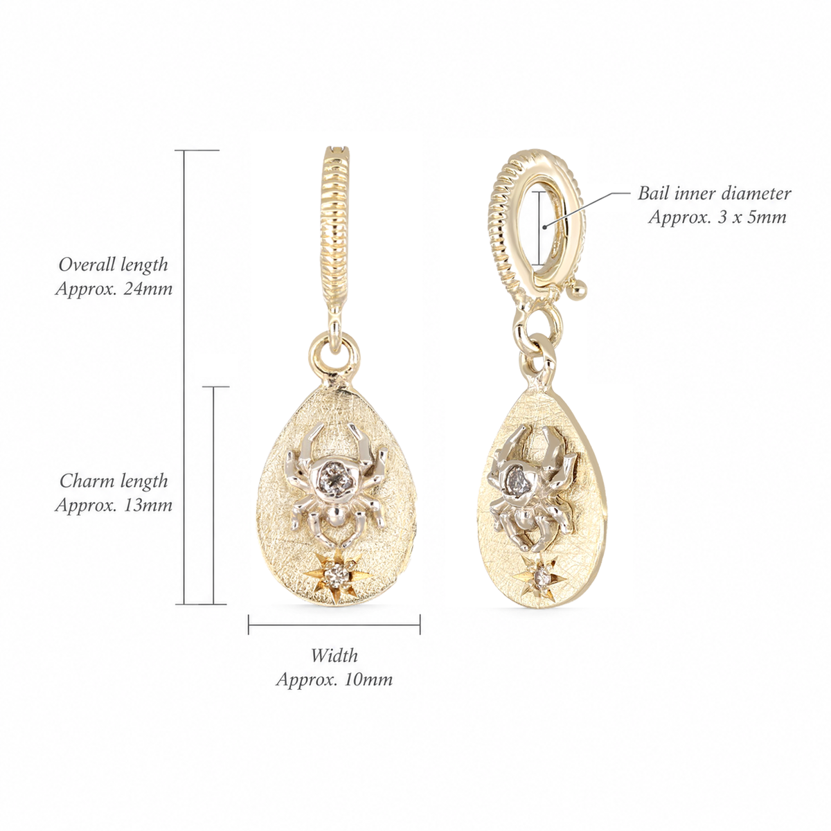 Diamond Spider Medallion Pendant