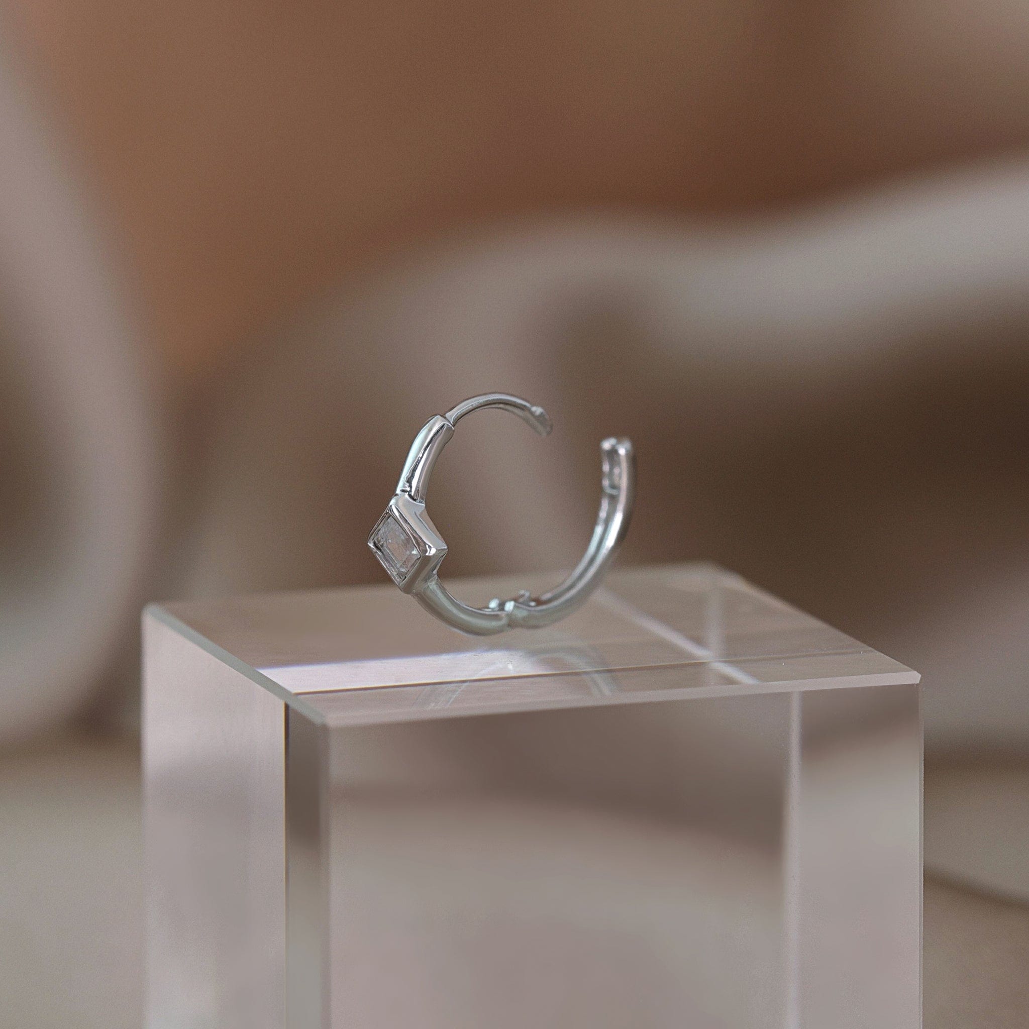 BEATTI Hoops Azra • Dainty Genuine Gemstone Hoop Earrings Azra • Dainty Genuine Gemstone Hoop Earrings