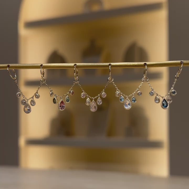 Colette • Rose Quartz & White Topaz