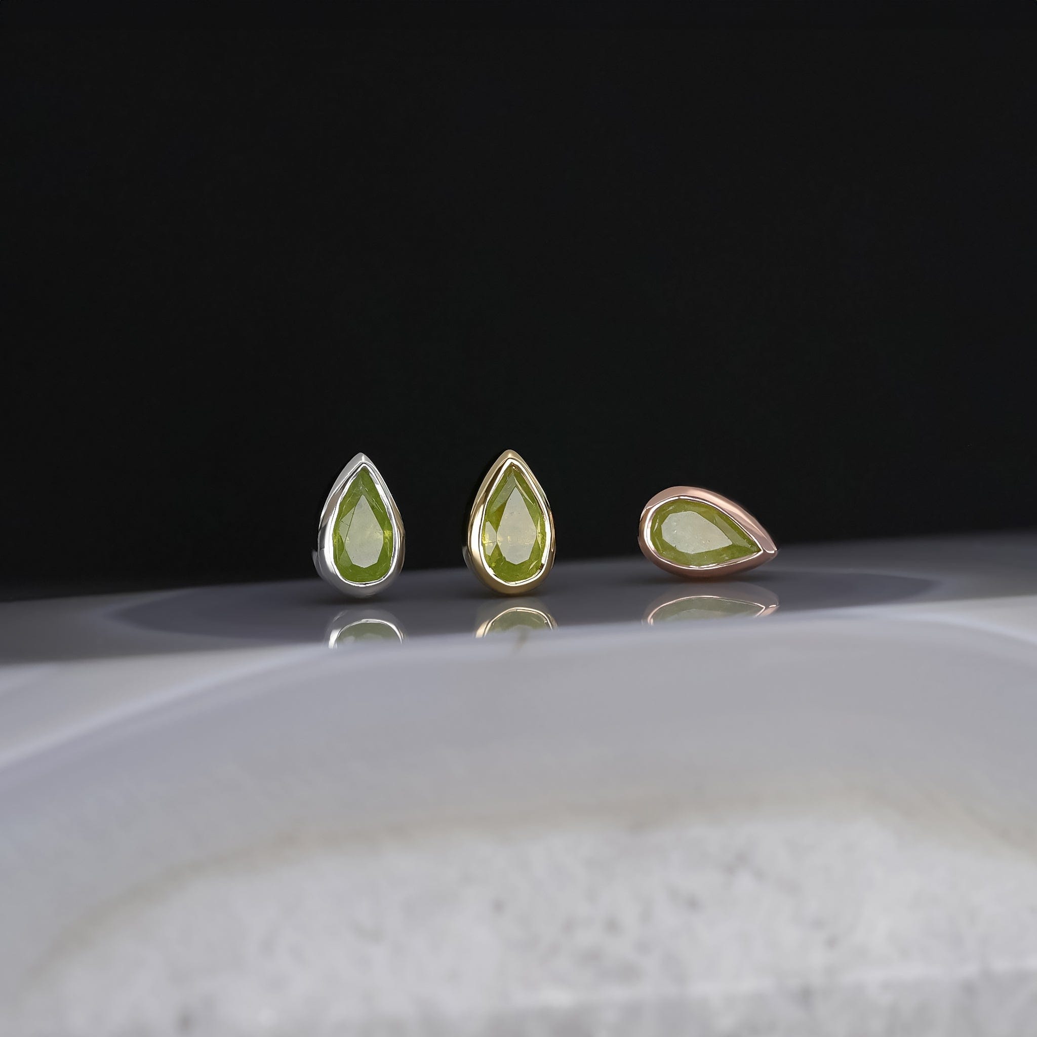 BEATTI Threadless Ends Jade • Vasonite Threadless Ends Jade • Vasonite Threadless Ends