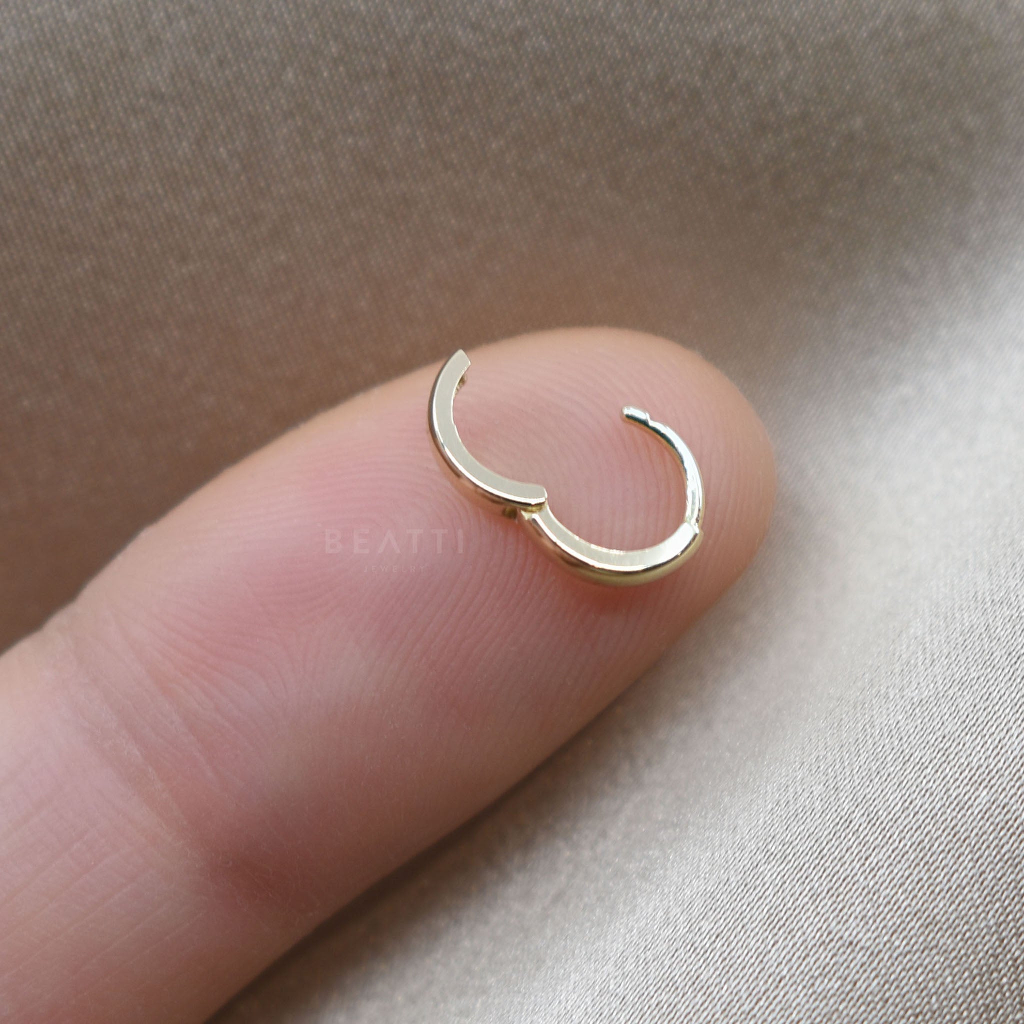 Tiny 5mm Gold Hoop - BEATTI