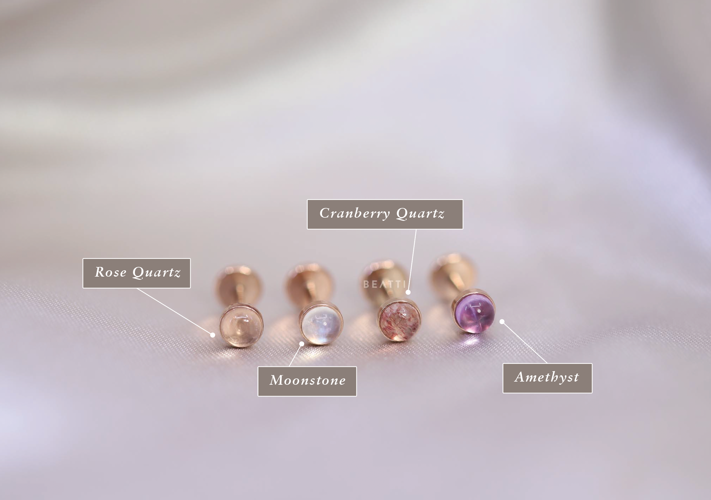 Natural Gemstone Pinkish - BEATTI