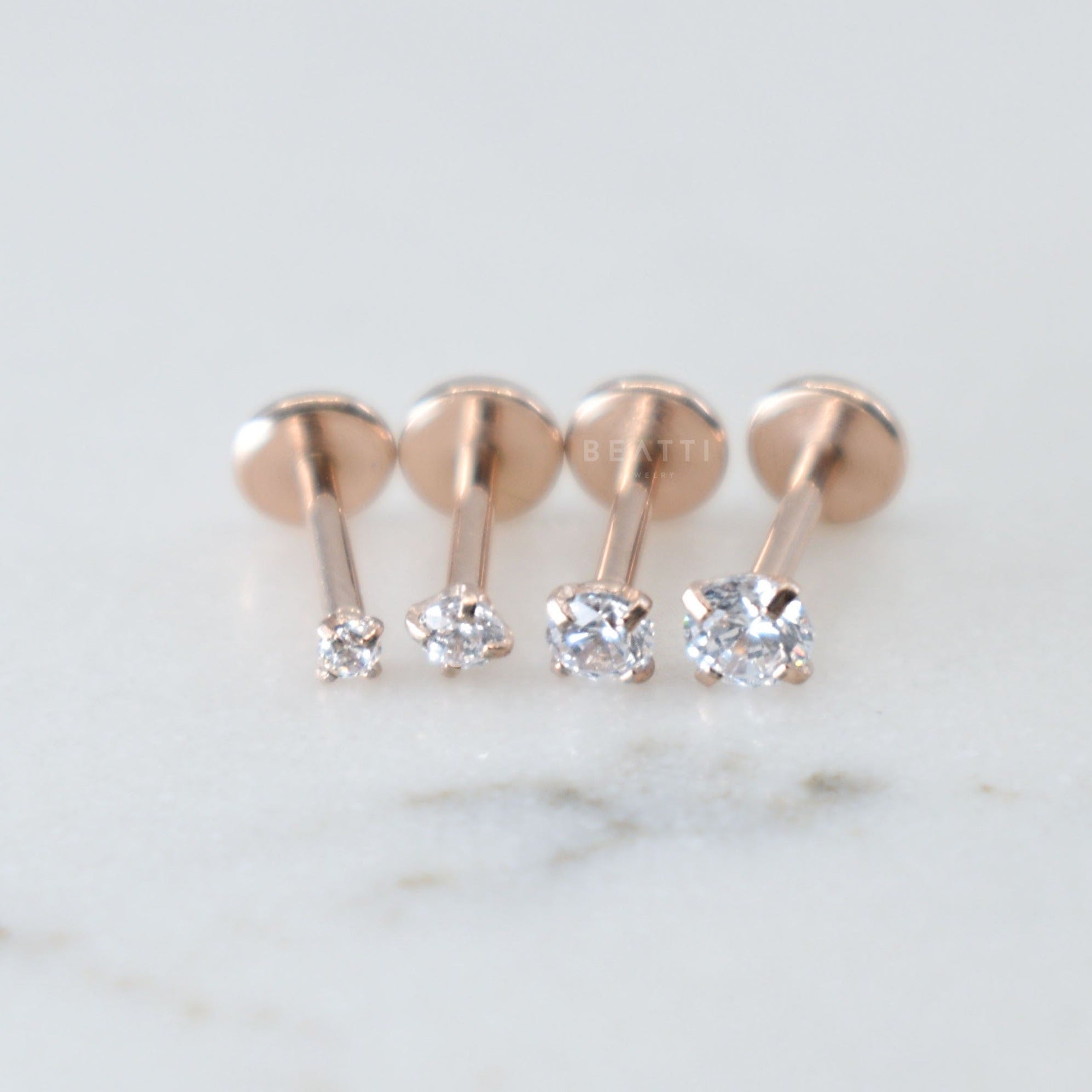 Rose gold outlet labret stud