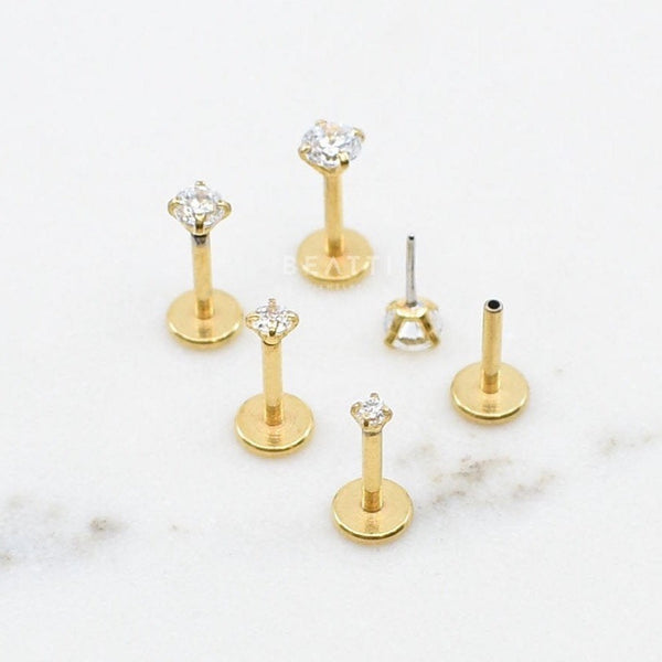 Tiny flat gold deals nose stud