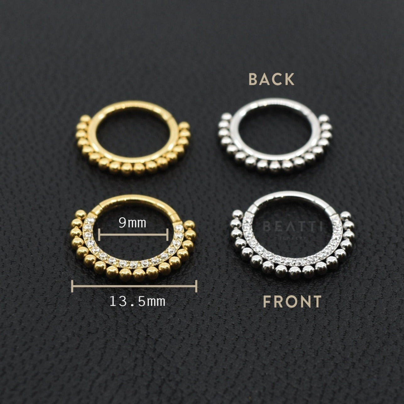 Melighting 16G G23 Titanium Helix Earring Hinged Segment Ring Cartilage  Hoops 6/8/10mm Double Row Piercing Jewellery Shinny CZ Conch Septum Rings Tragus  Daith Earrings, (UKMTSR0020-WG1610) : Amazon.com.au: Clothing, Shoes &  Accessories