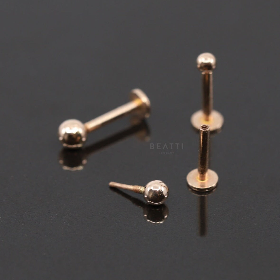 14k rose clearance gold labret