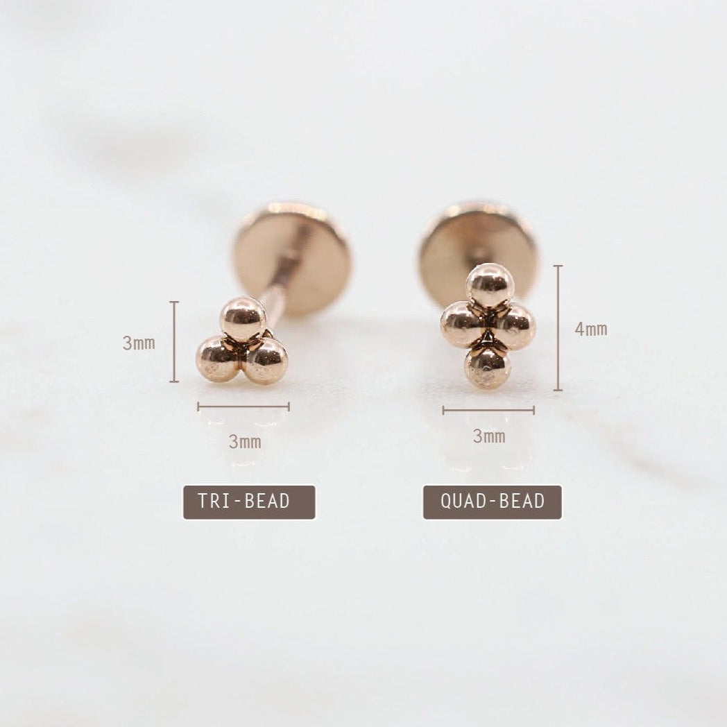 16G, 18G, 20G Cartilage Earring Threadless FlatBack Mini Star Labret Stud  Tragus Helix Push Pin Conch Earrings Gold Tone Rose Stud